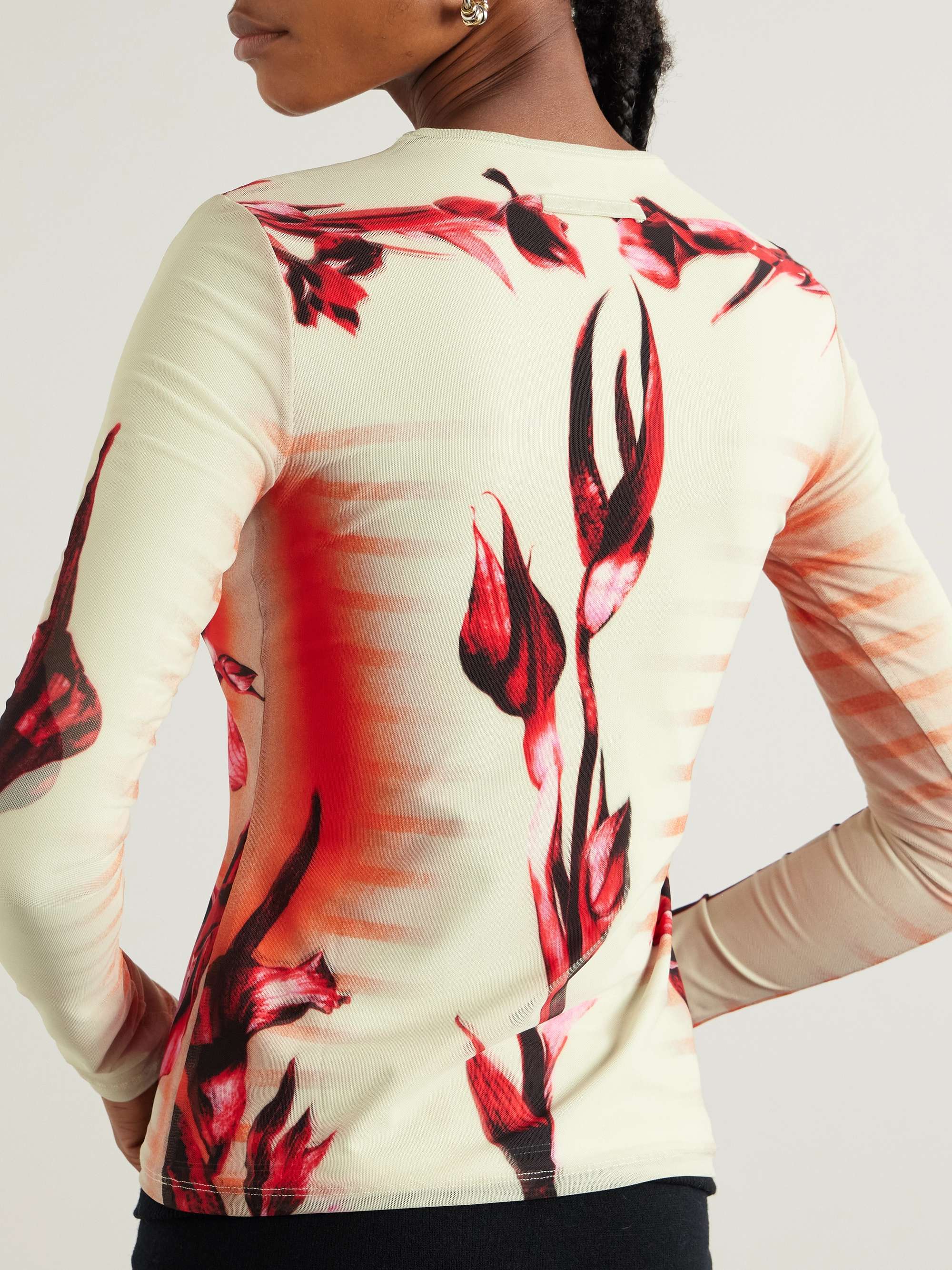 Printed stretch-jersey T-shirt view