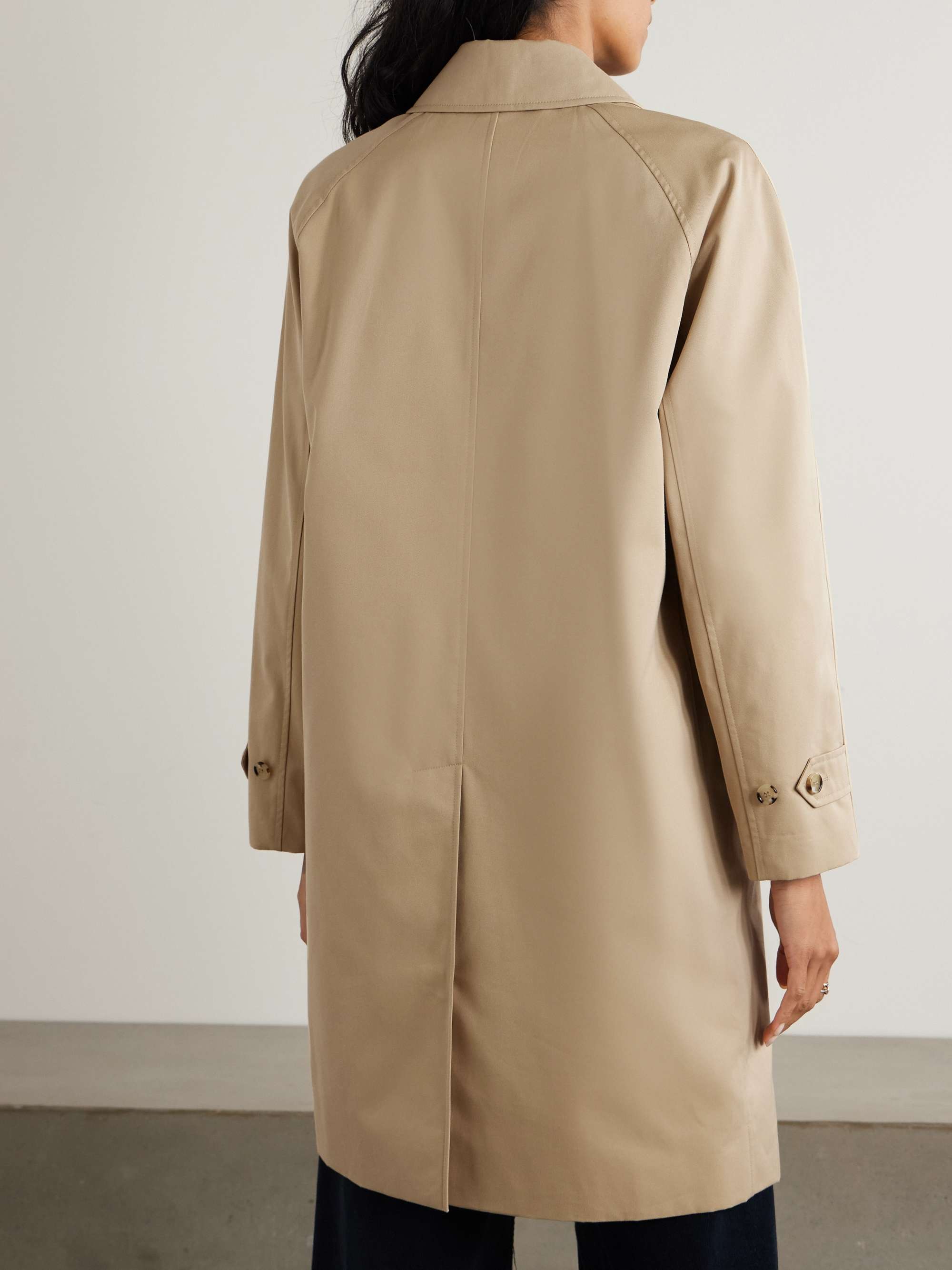 Camden organic cotton-gabardine coat view