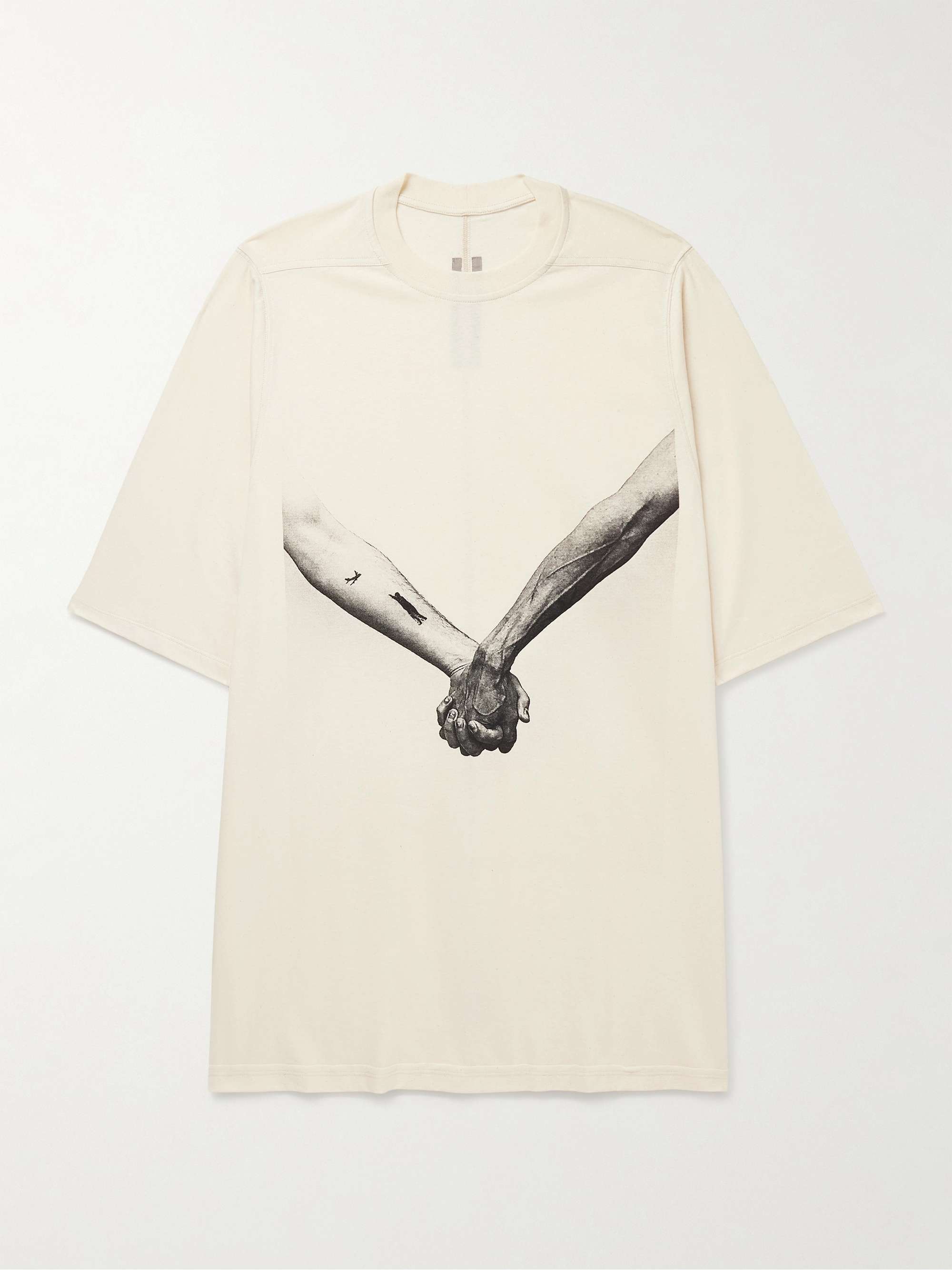 Oversized Printed Organic Cotton-Jersey T-Shirt view