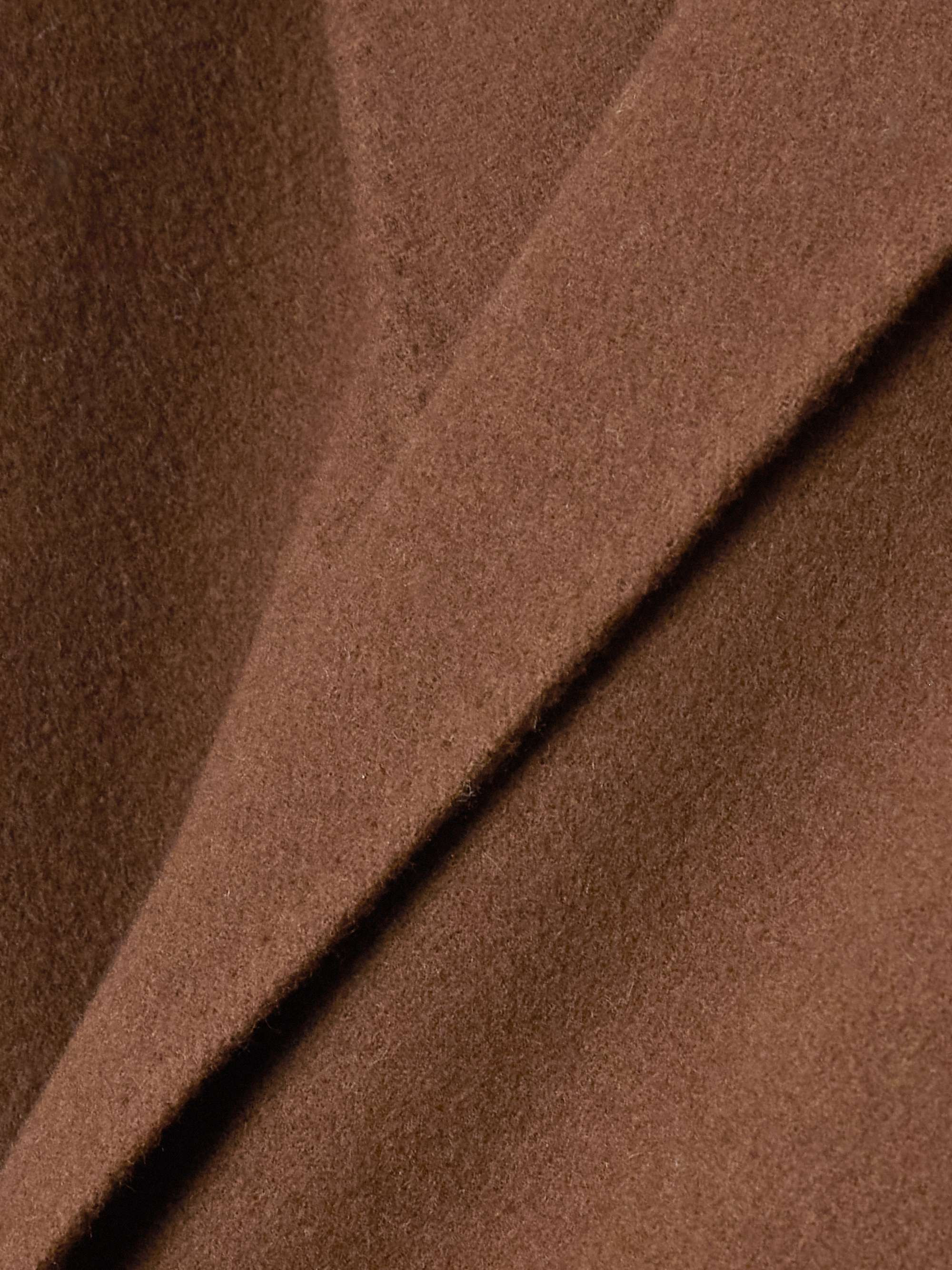 Portman belted wool and cashmere-blend coat view