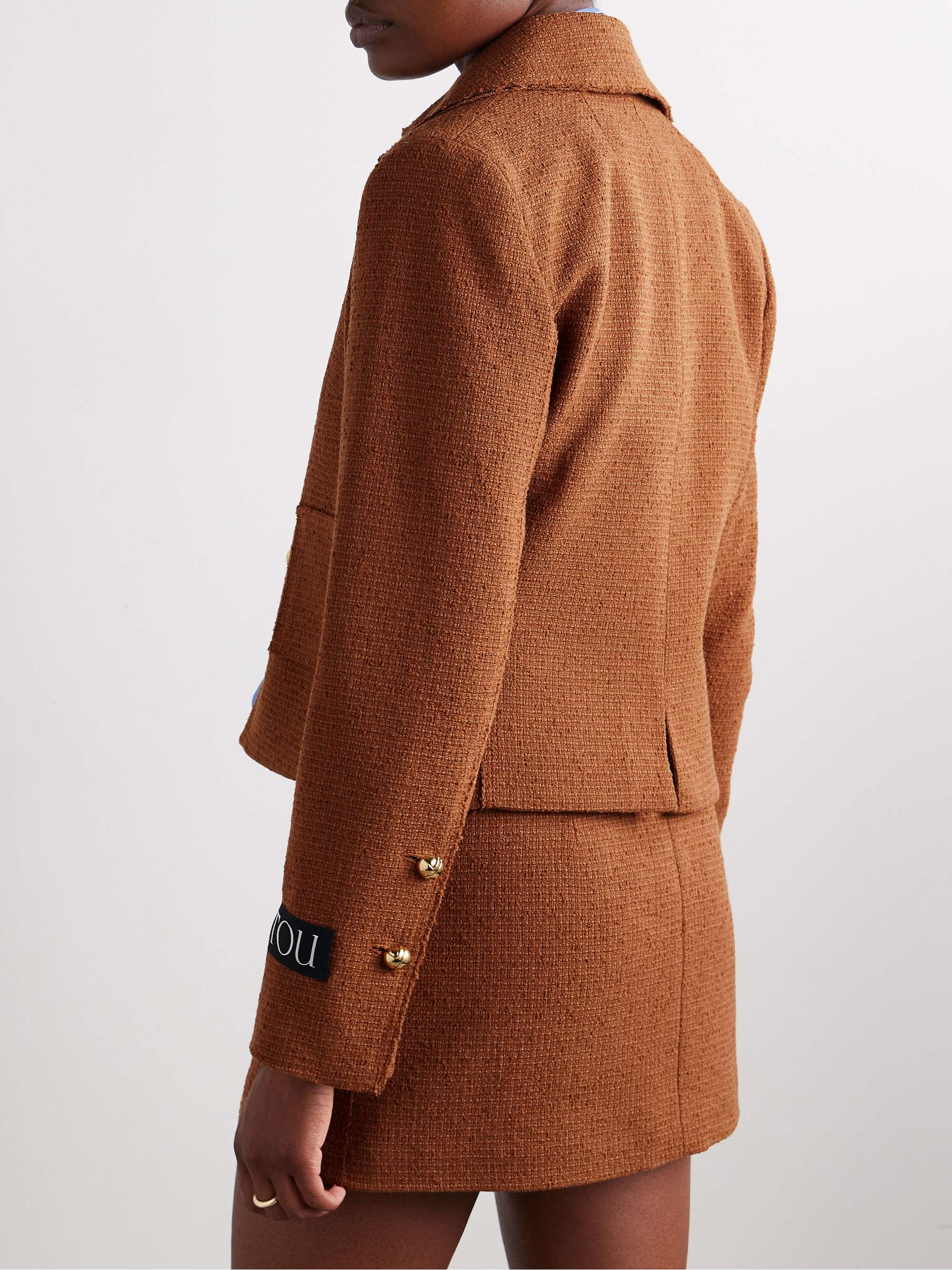 Wool-blend tweed jacket view