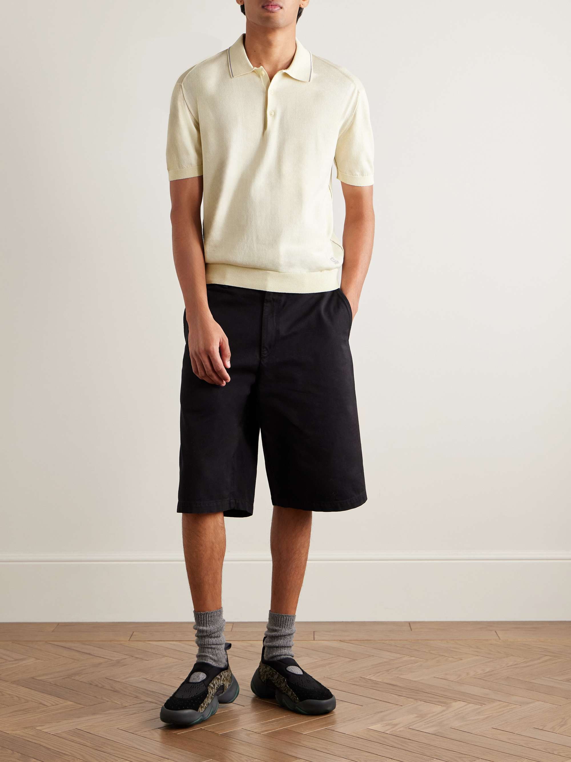 Logo-Embroidered Cotton Polo Shirt view