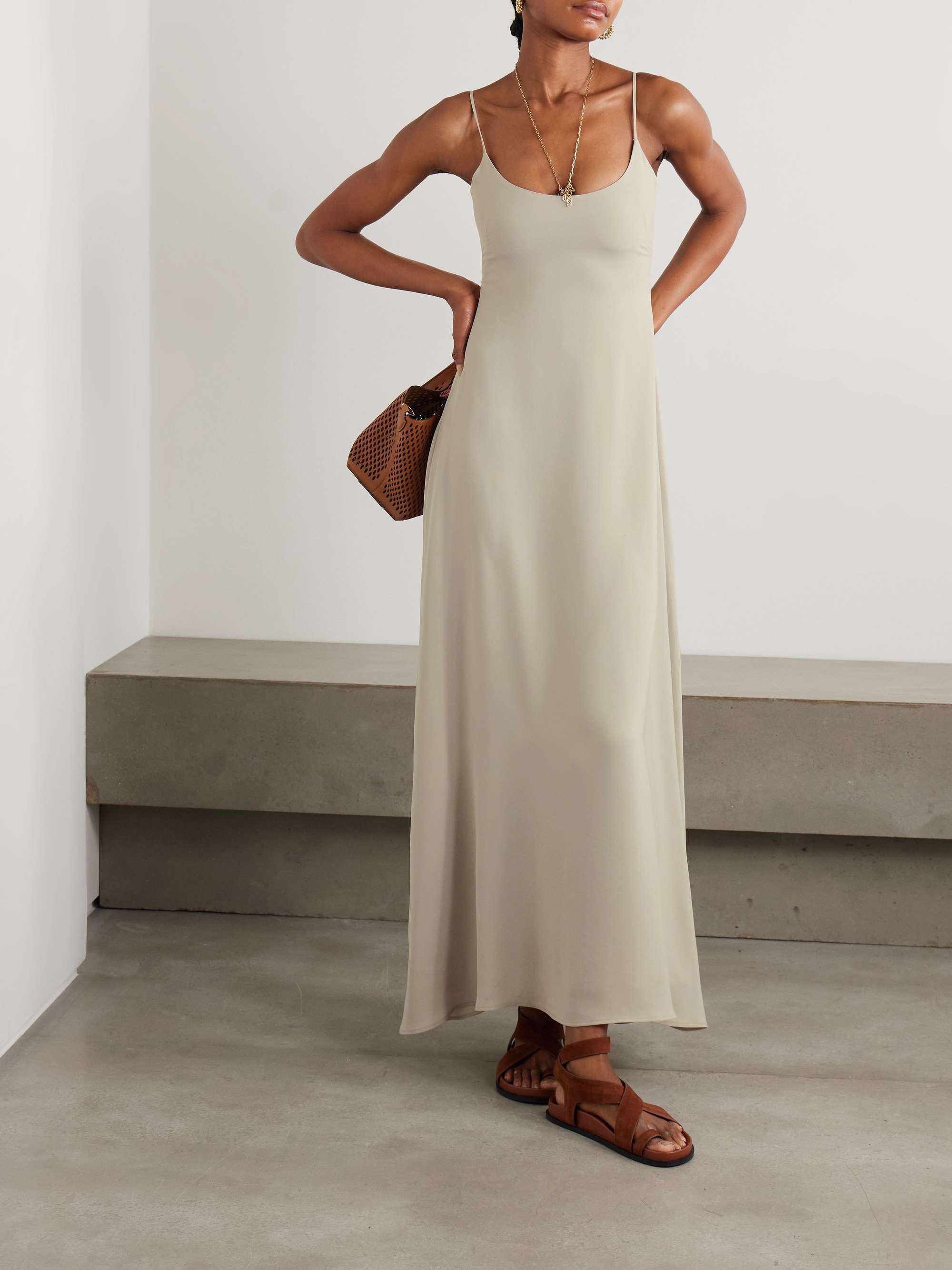 Ari crepe maxi dress view