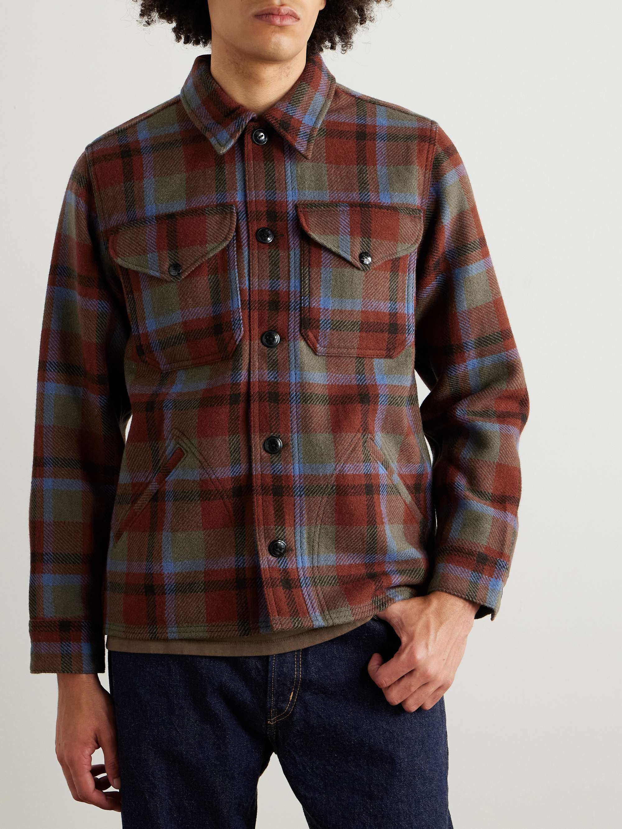 Ace Cruiser Checked Wool-Flannel Overshirt view