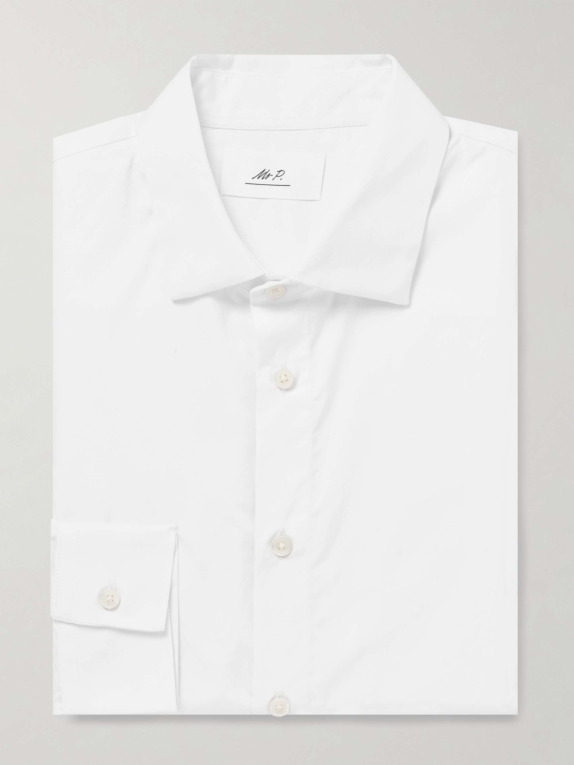 Slim-Fit Cotton-Poplin Shirt view