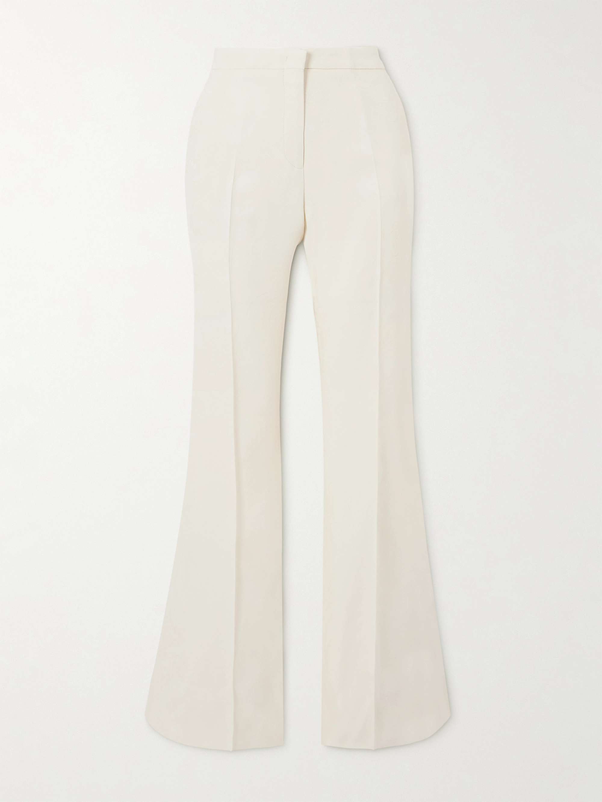 Jacquard flared pants view