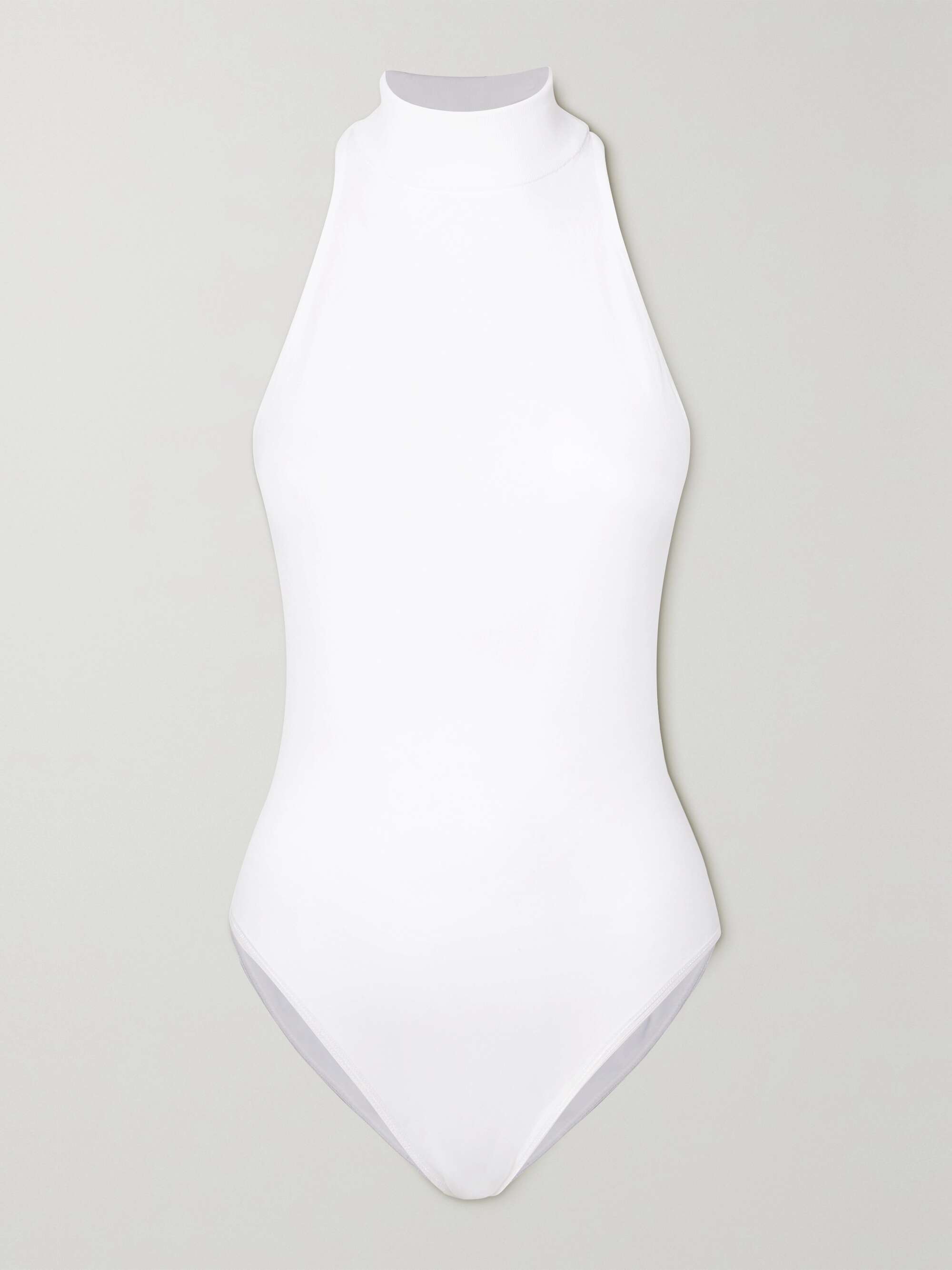 Archetypes stretch-crepe mock-neck bodysuit view