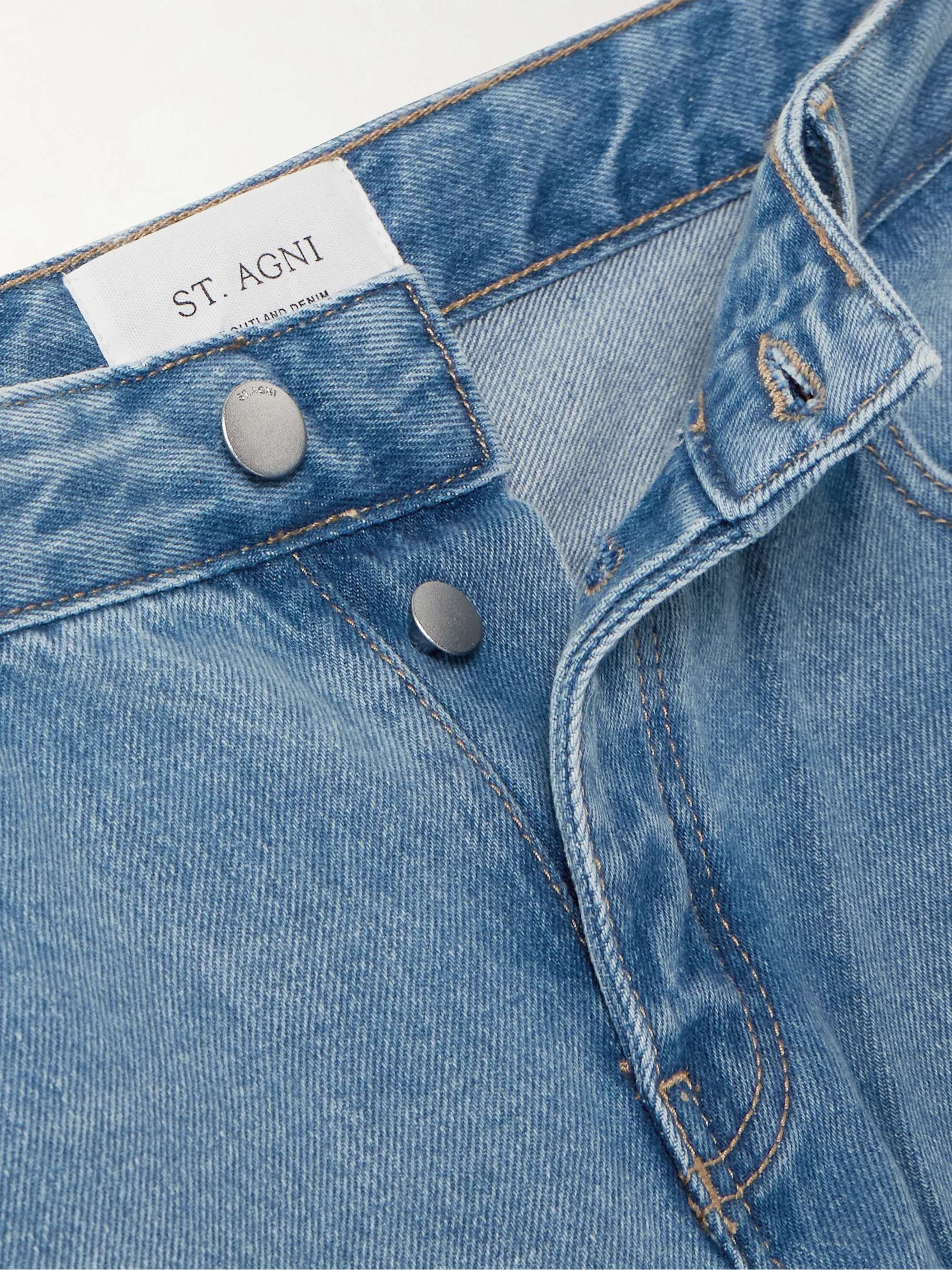 + Outland Denim 90s low-rise straight-leg organic jeans view