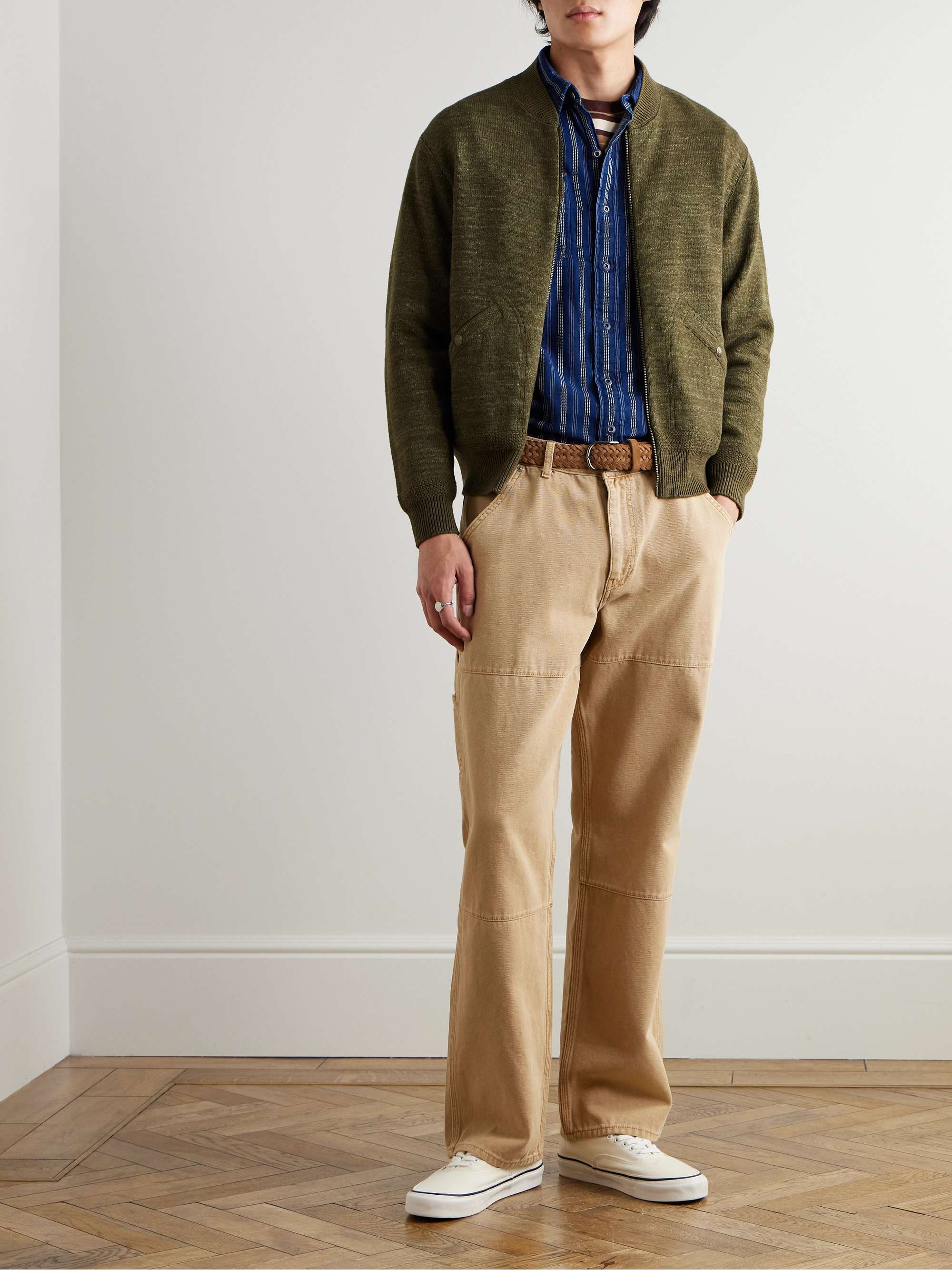 Cotton and Wool-Blend Cardigan view