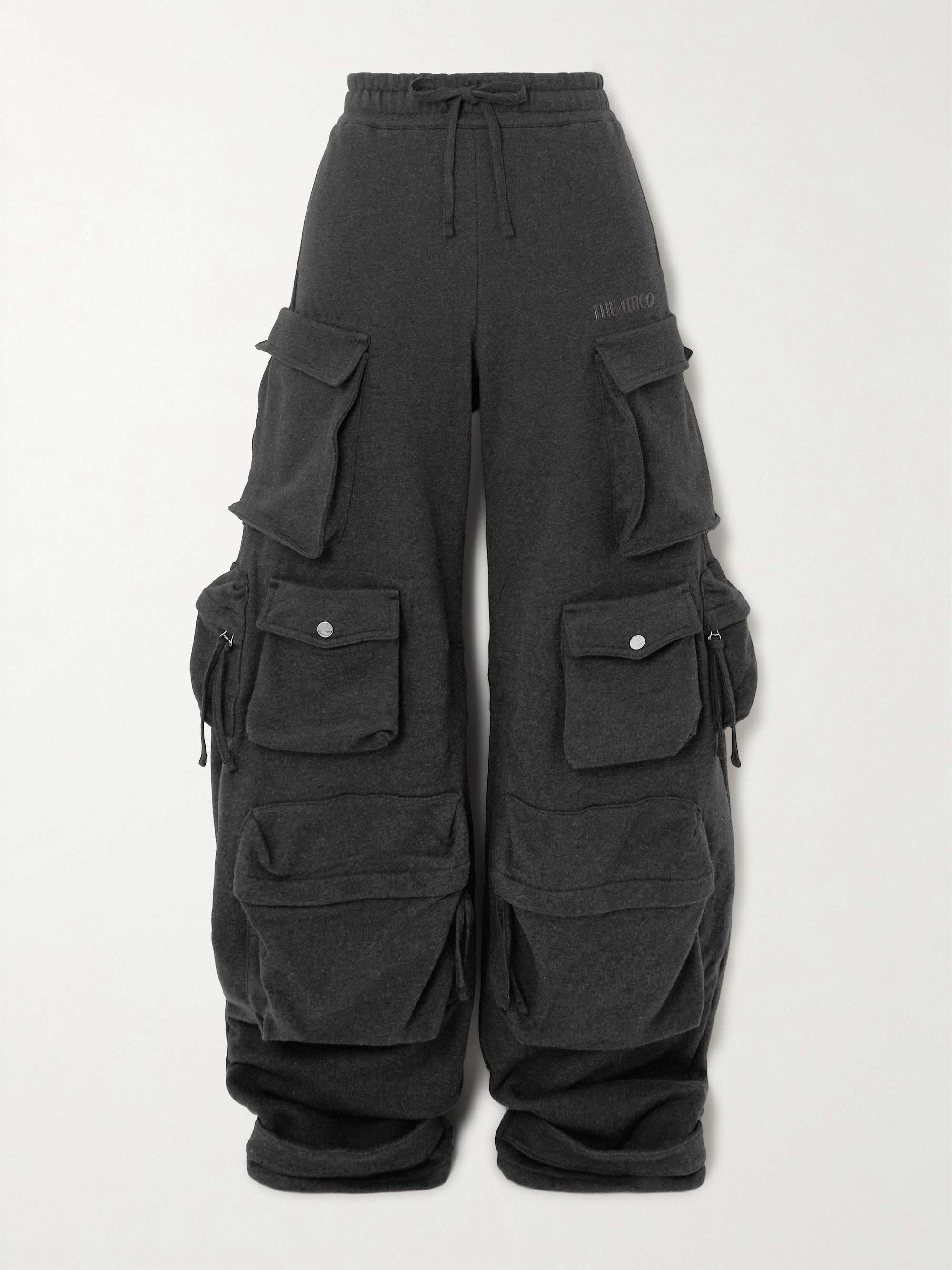 Fern cotton-fleece straight-leg pants view