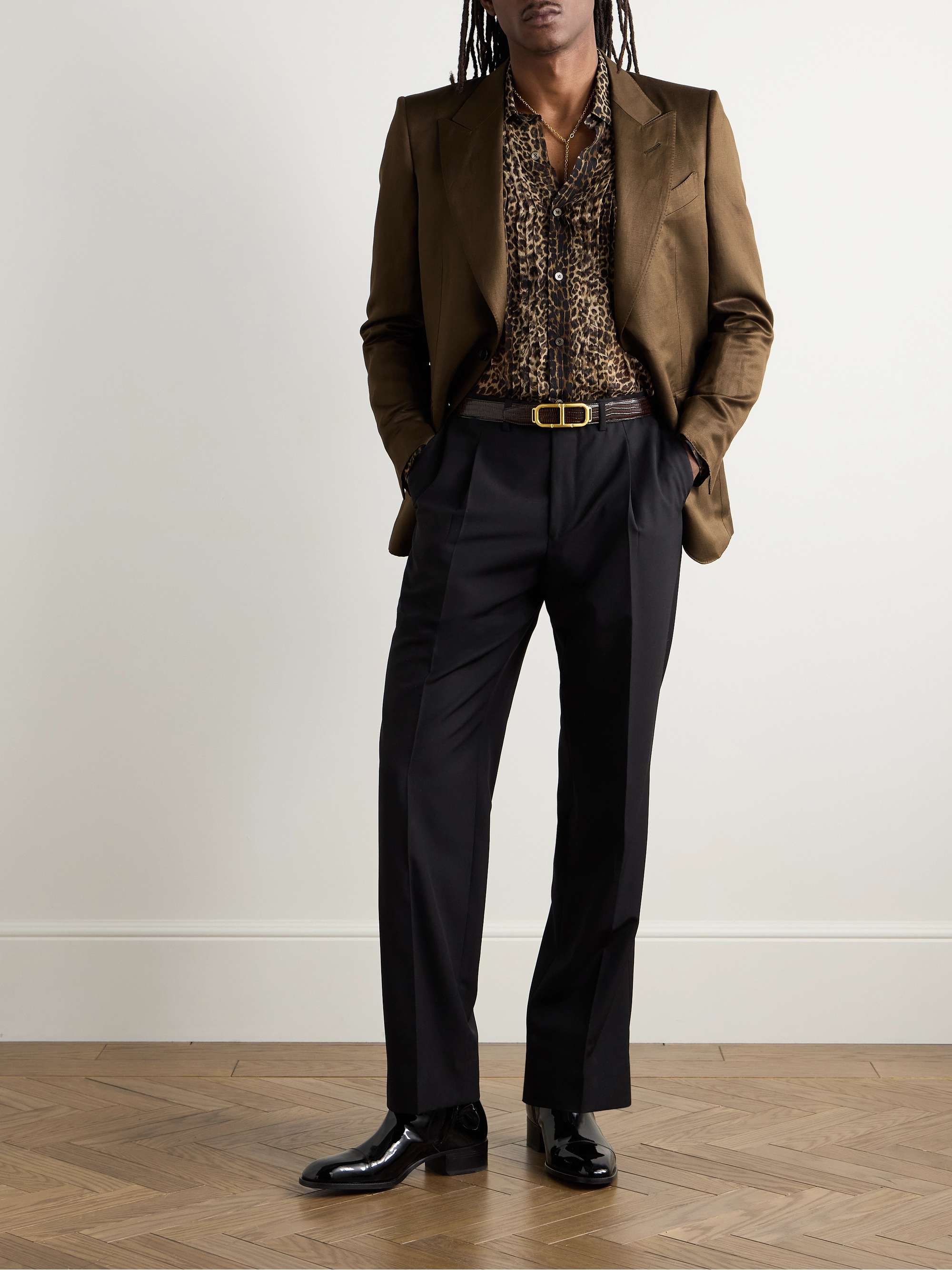 Dyllan Silk-Blend Twill Suit Jacket view