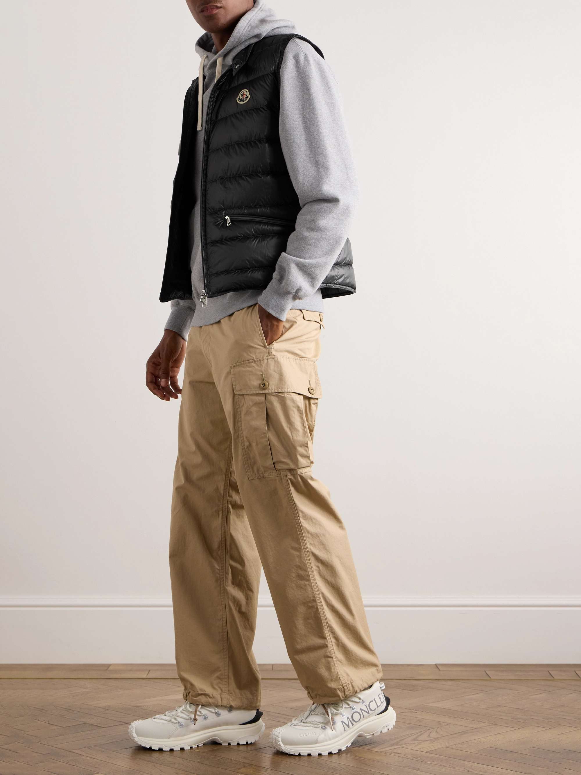 Gui Slim-Fit Logo-Appliquéd Quilted Shell Down Gilet view