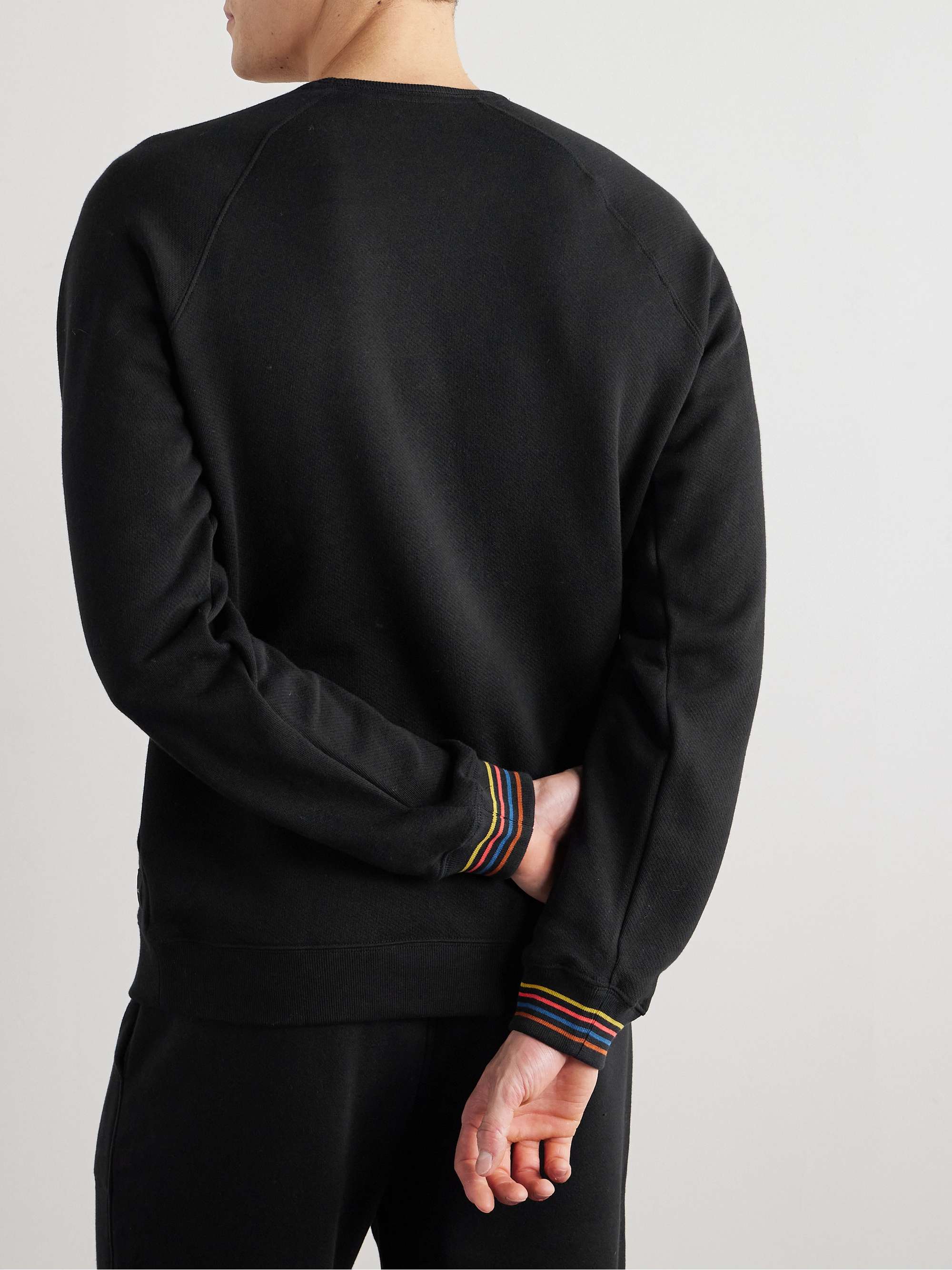 Striped Cotton-Jersey Sweatshirt view