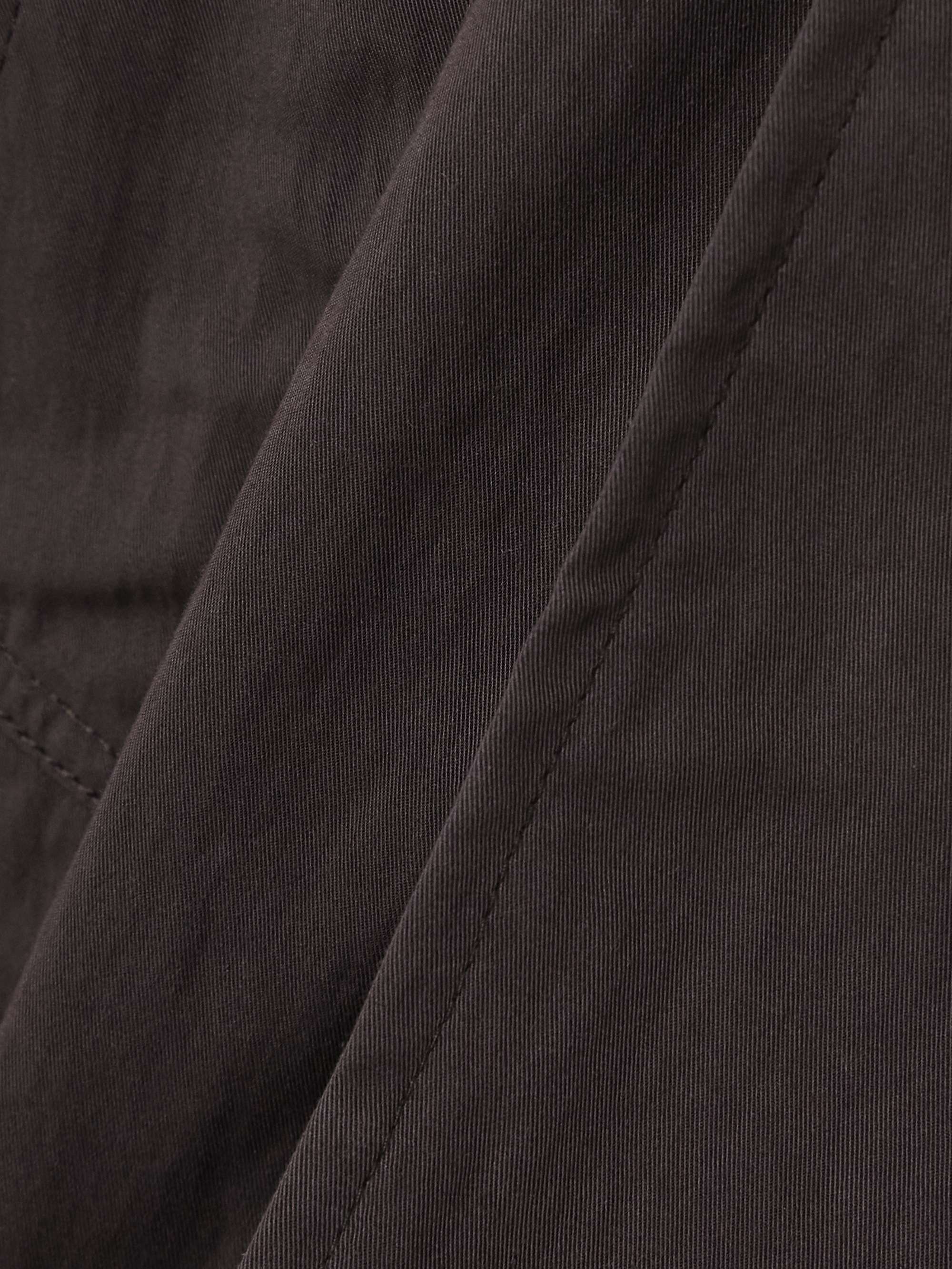 Oversized cotton-blend twill coat view