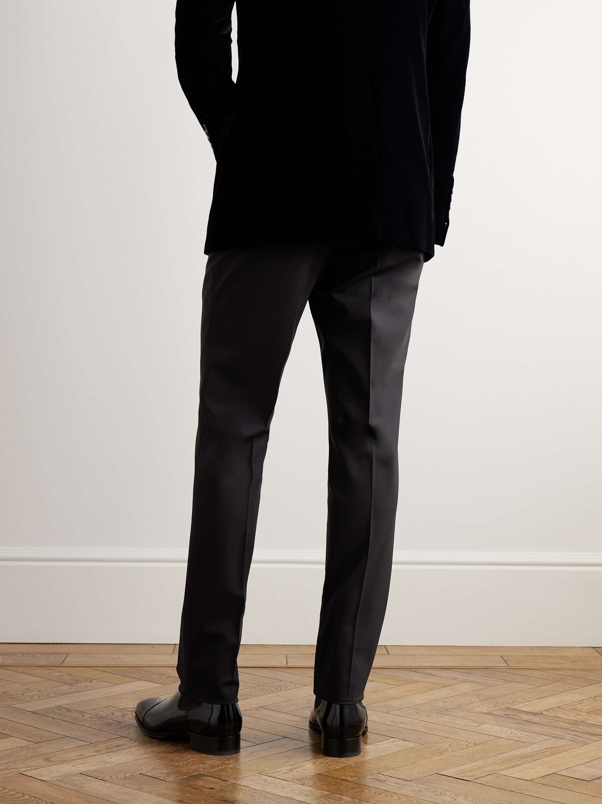 Shelton Slim-Fit Wool-Blend Trousers view