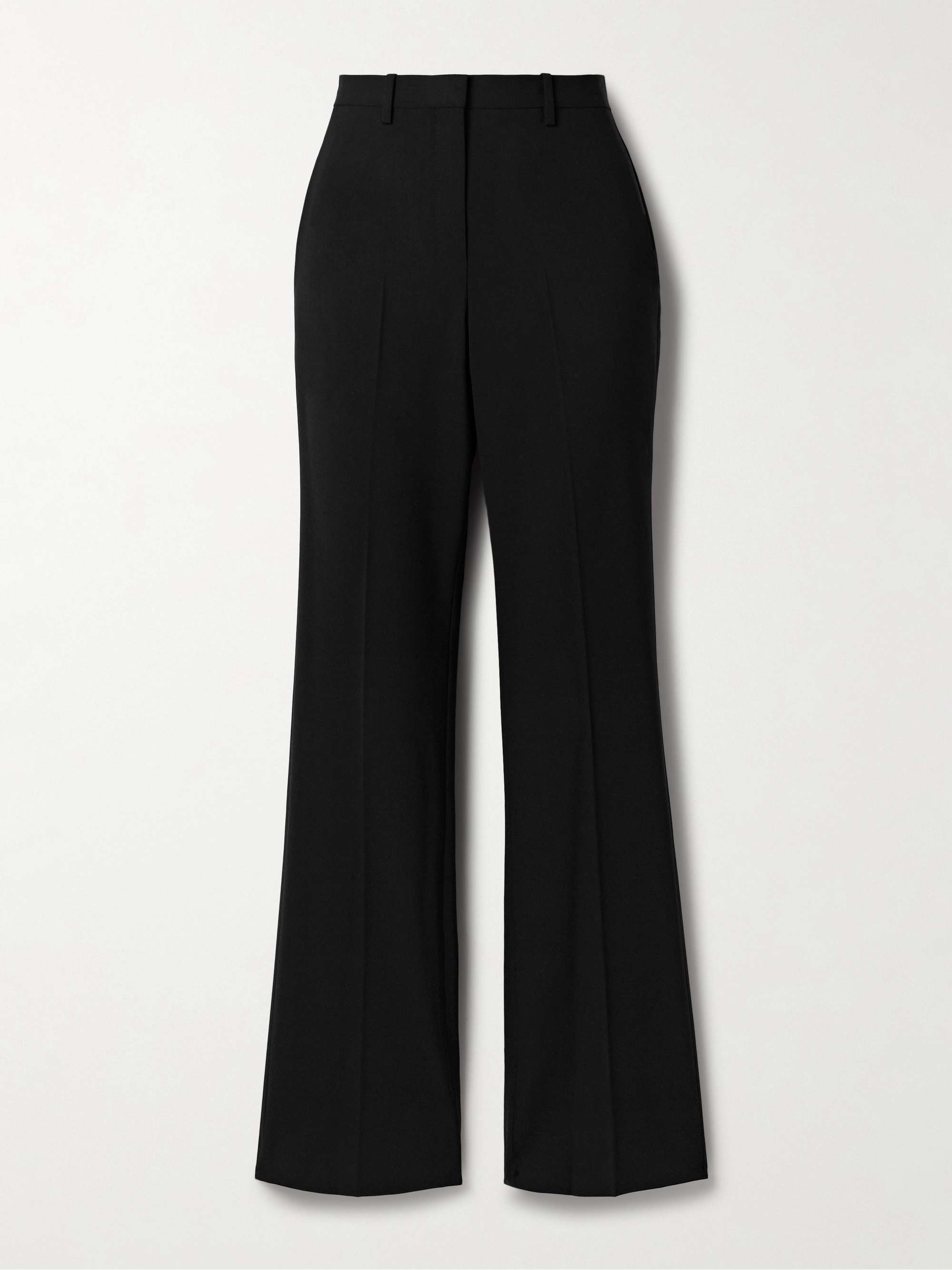 Wool-blend straight-leg pants view