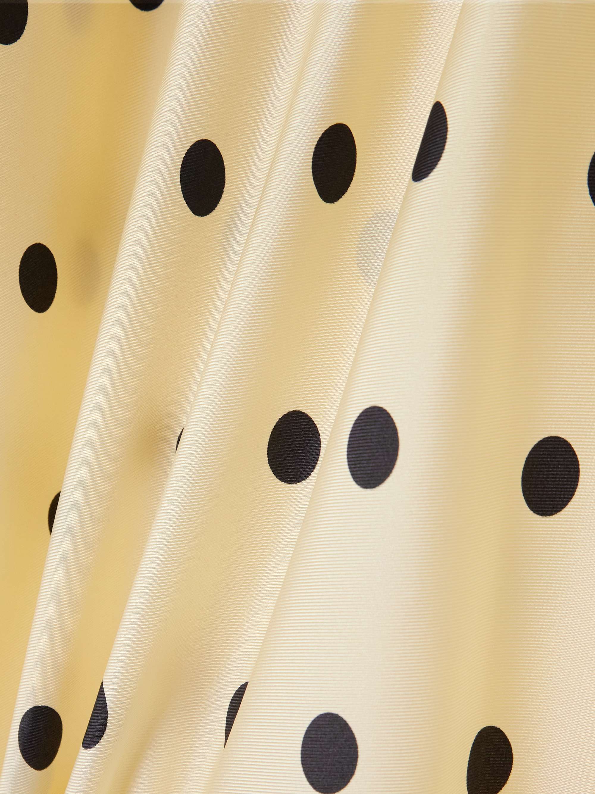 Belted polka-dot silk-twill midi dress view