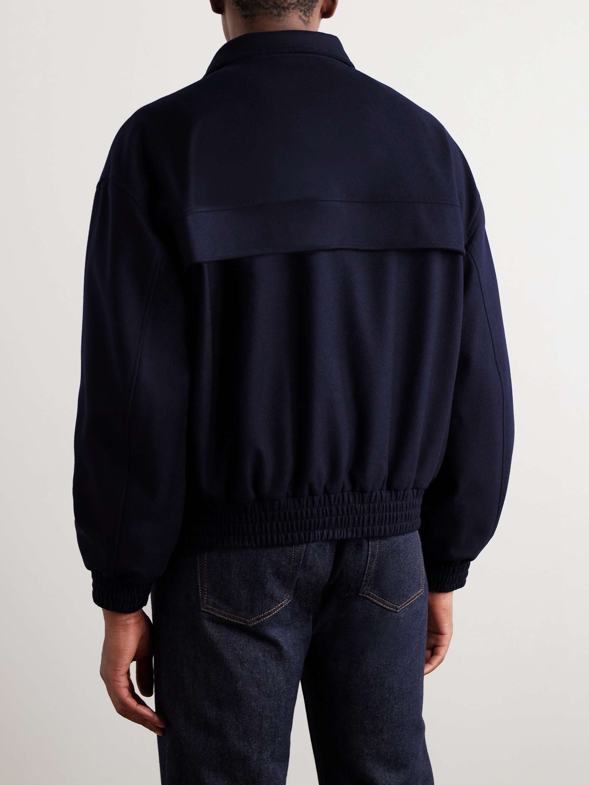 Tristar Wool and Cashmere-Blend Flannel Bomber Jacket view