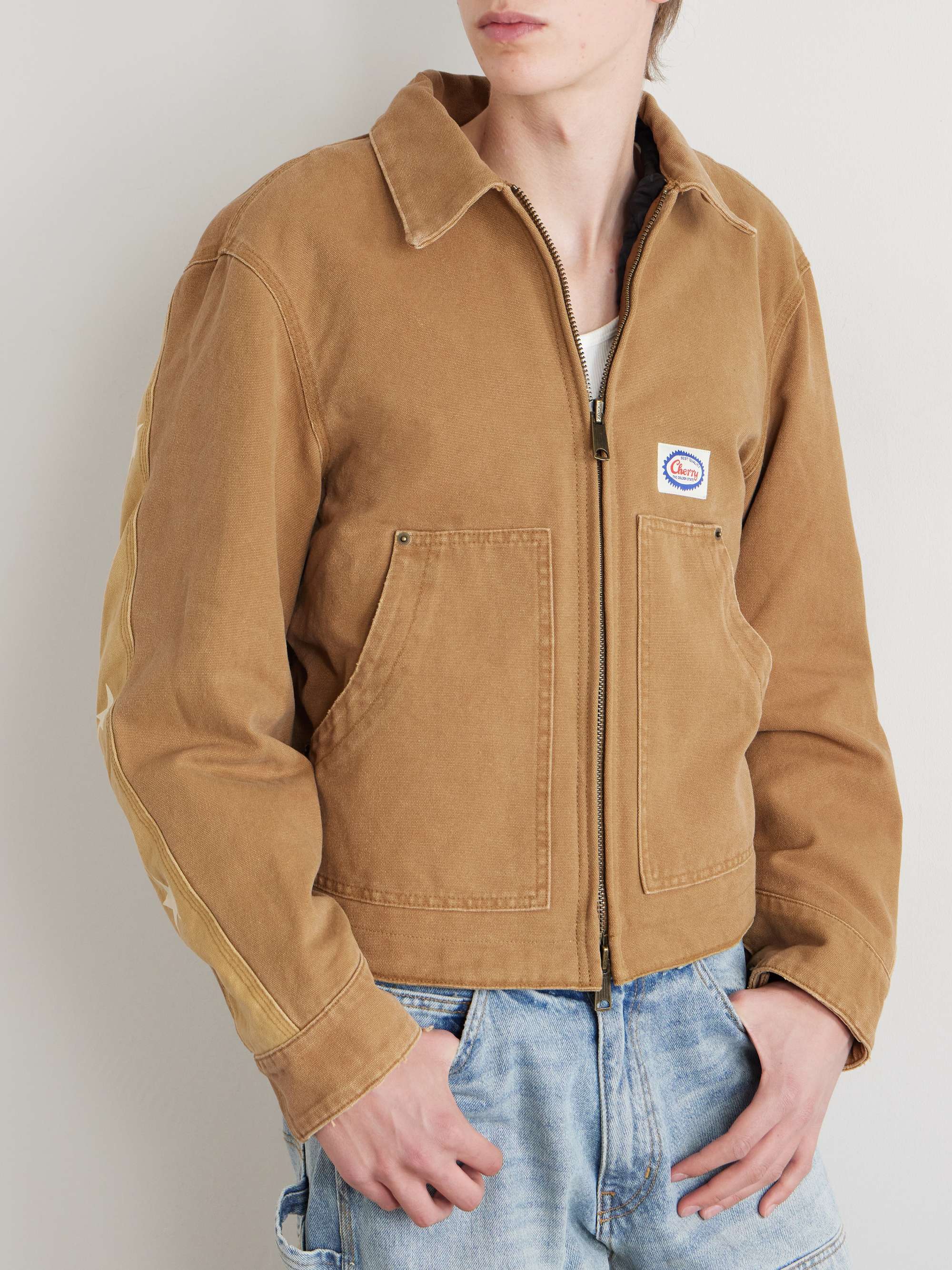Mechanic Printed Cotton-Canvas Trucker Jacket view