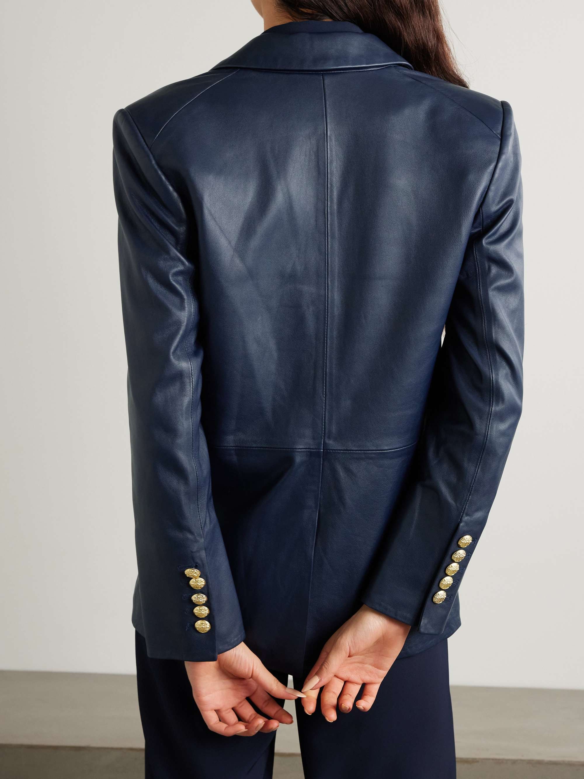 Vega leather blazer view