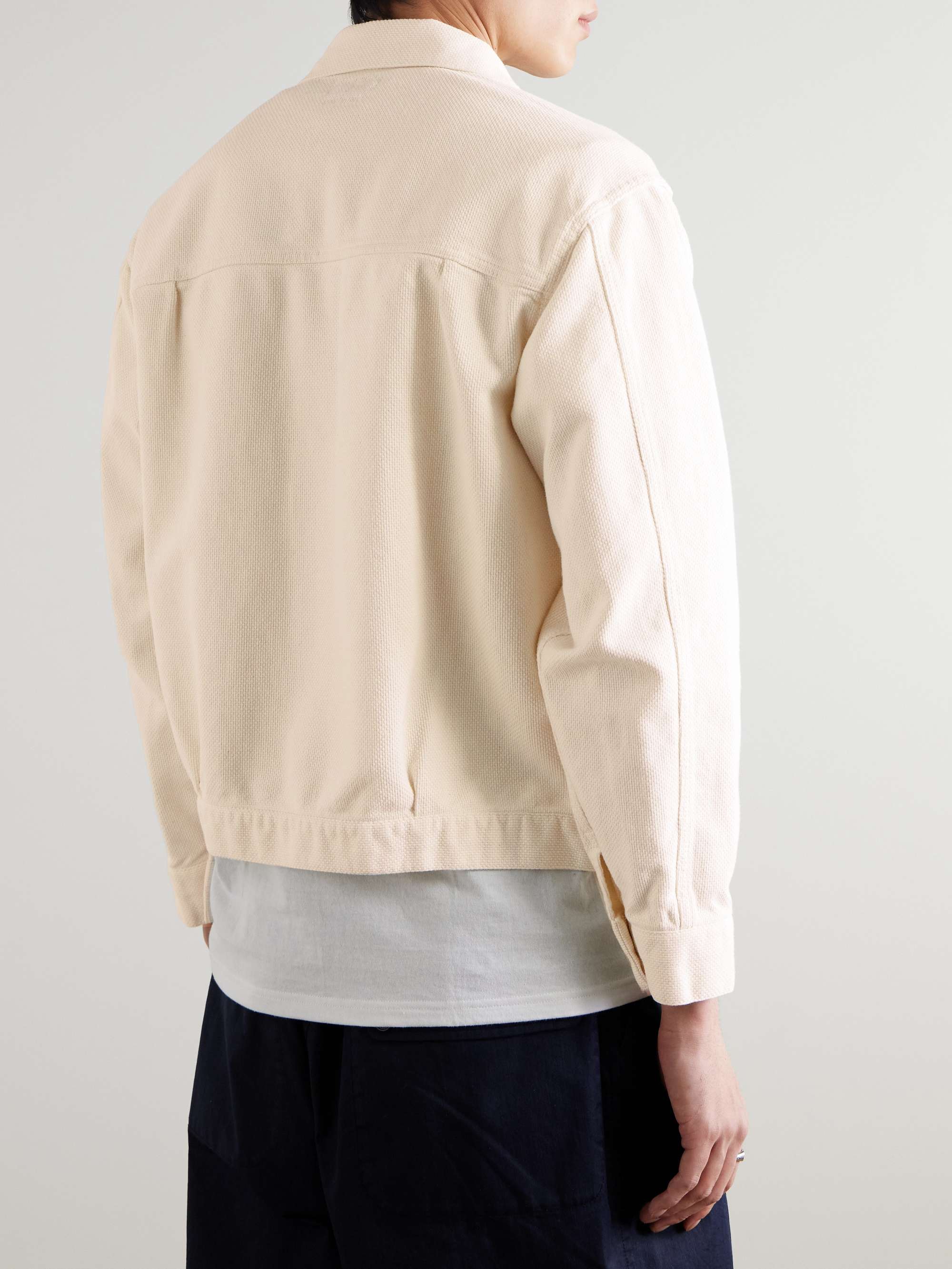 Sashiko Cotton Trucker Jacket view