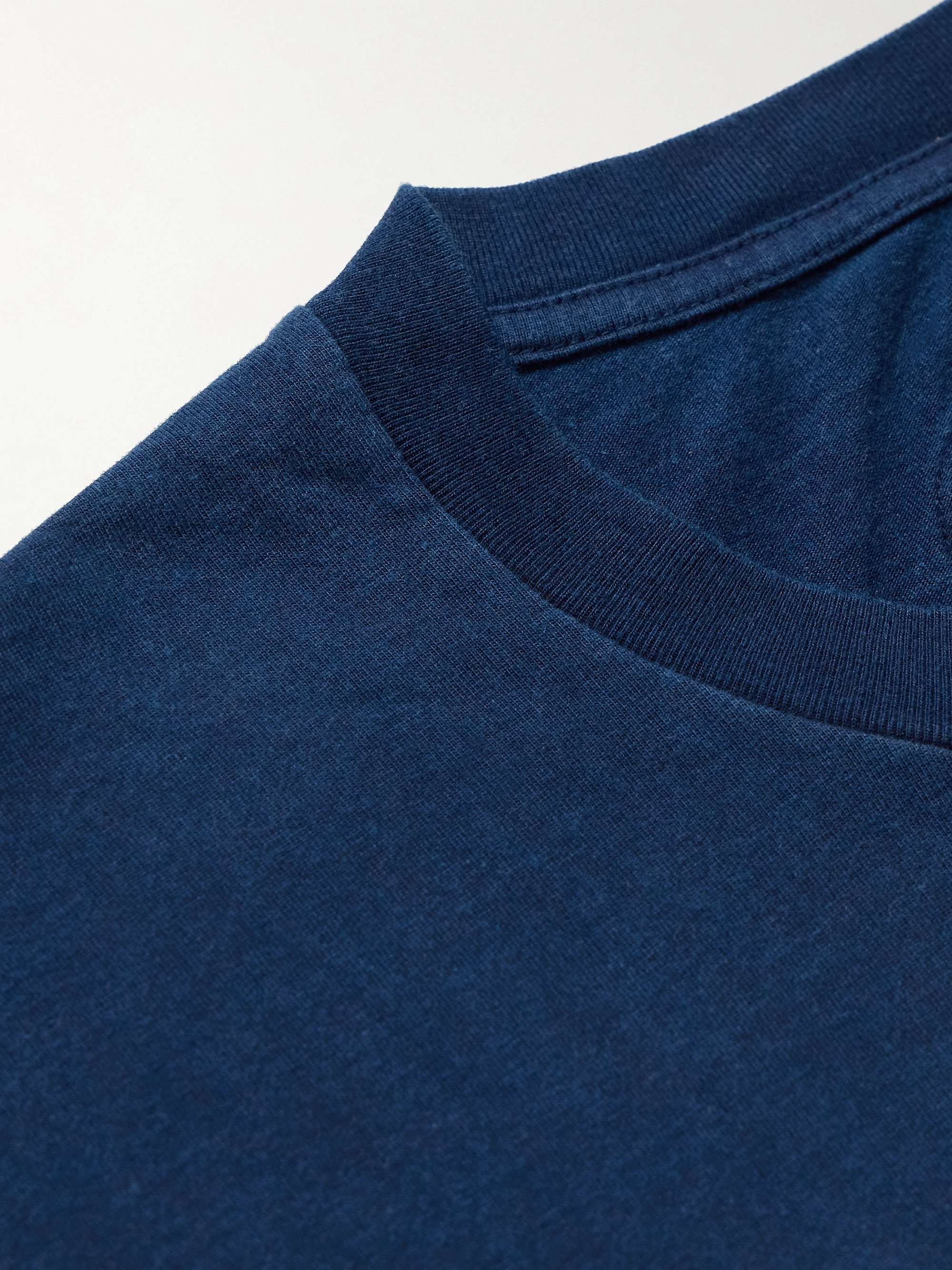 Indigo-Dyed Cotton-Jersey T-Shirt view