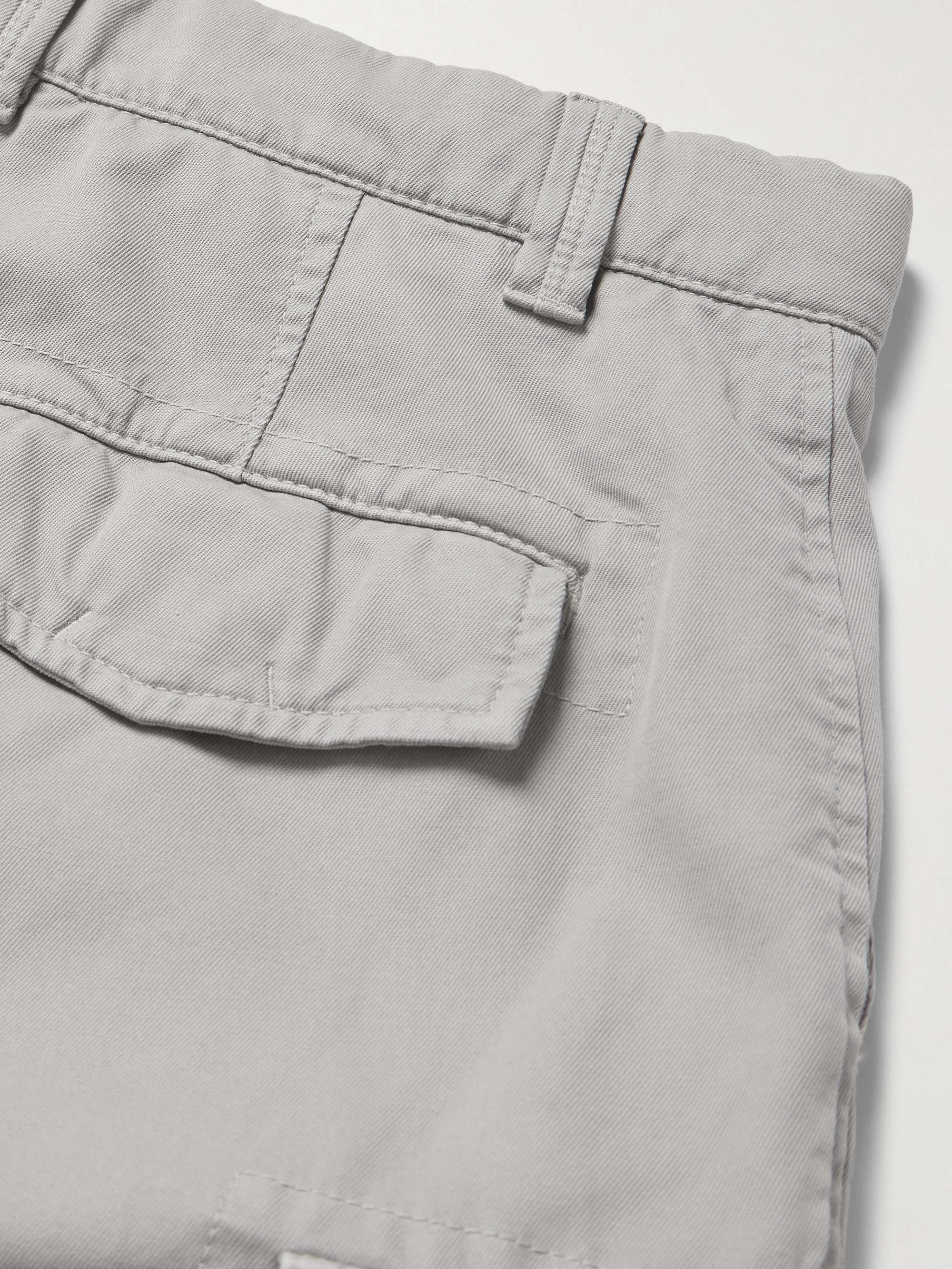 Straight-Leg Cotton-Gabardine Cargo Shorts view