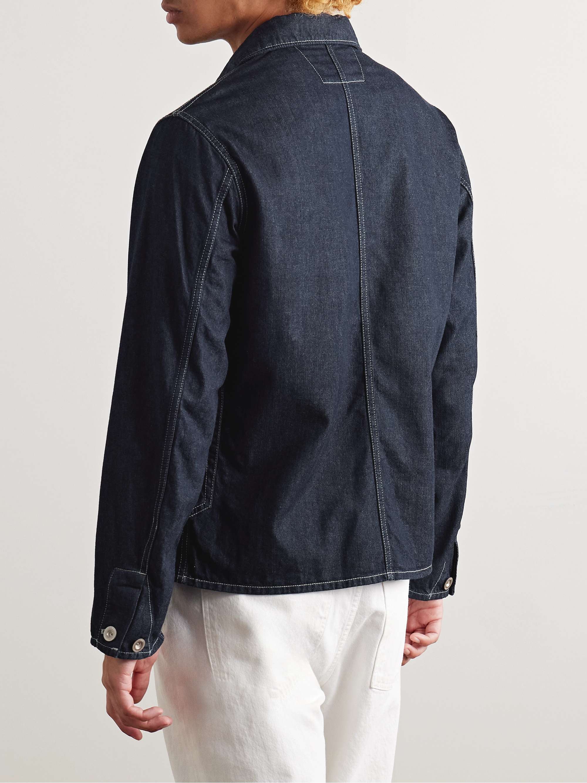 Logo-Appliquéd Denim Chore Jacket view