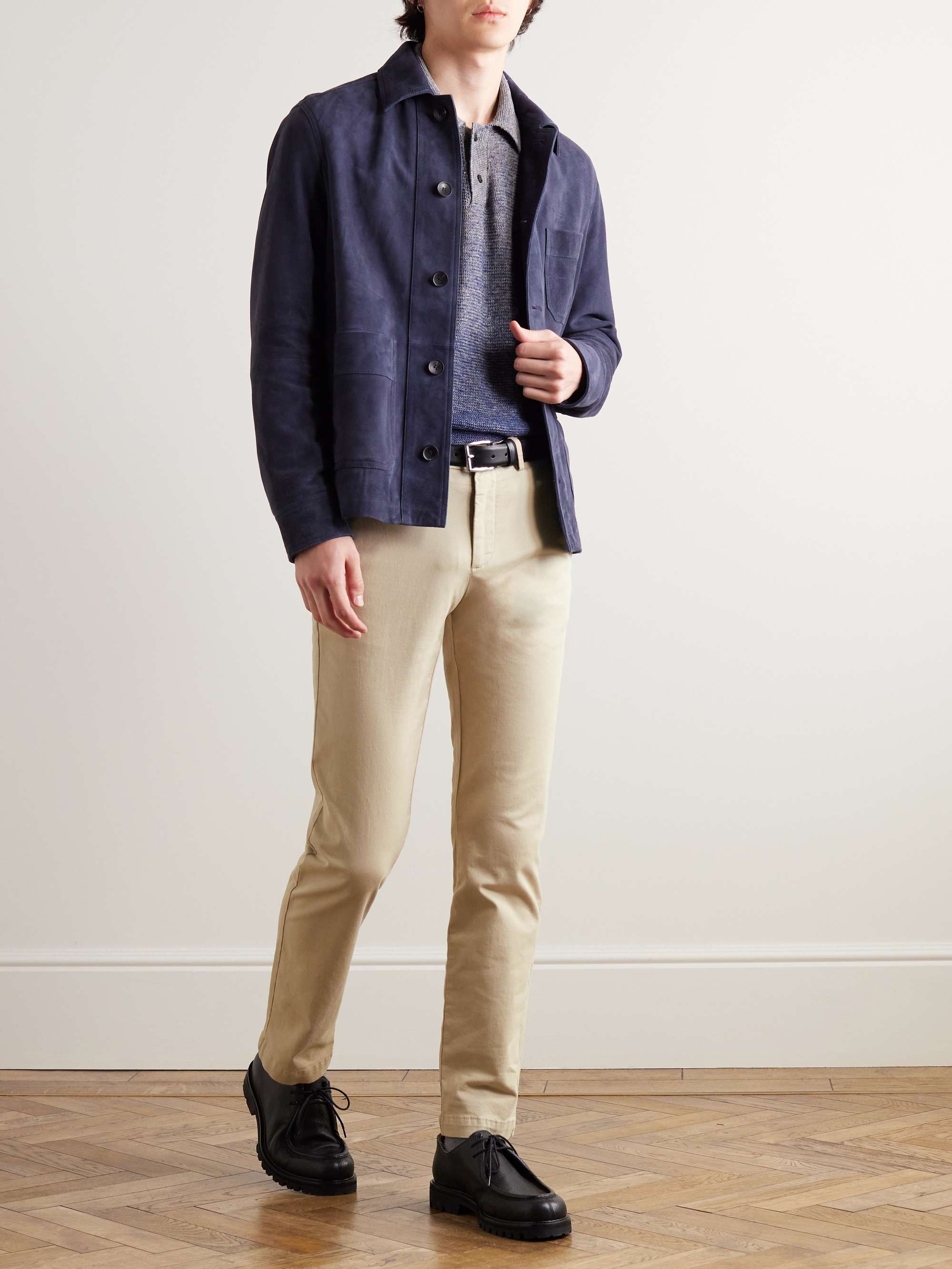 Samuel Straight-Leg Cotton-Blend Twill Chinos view
