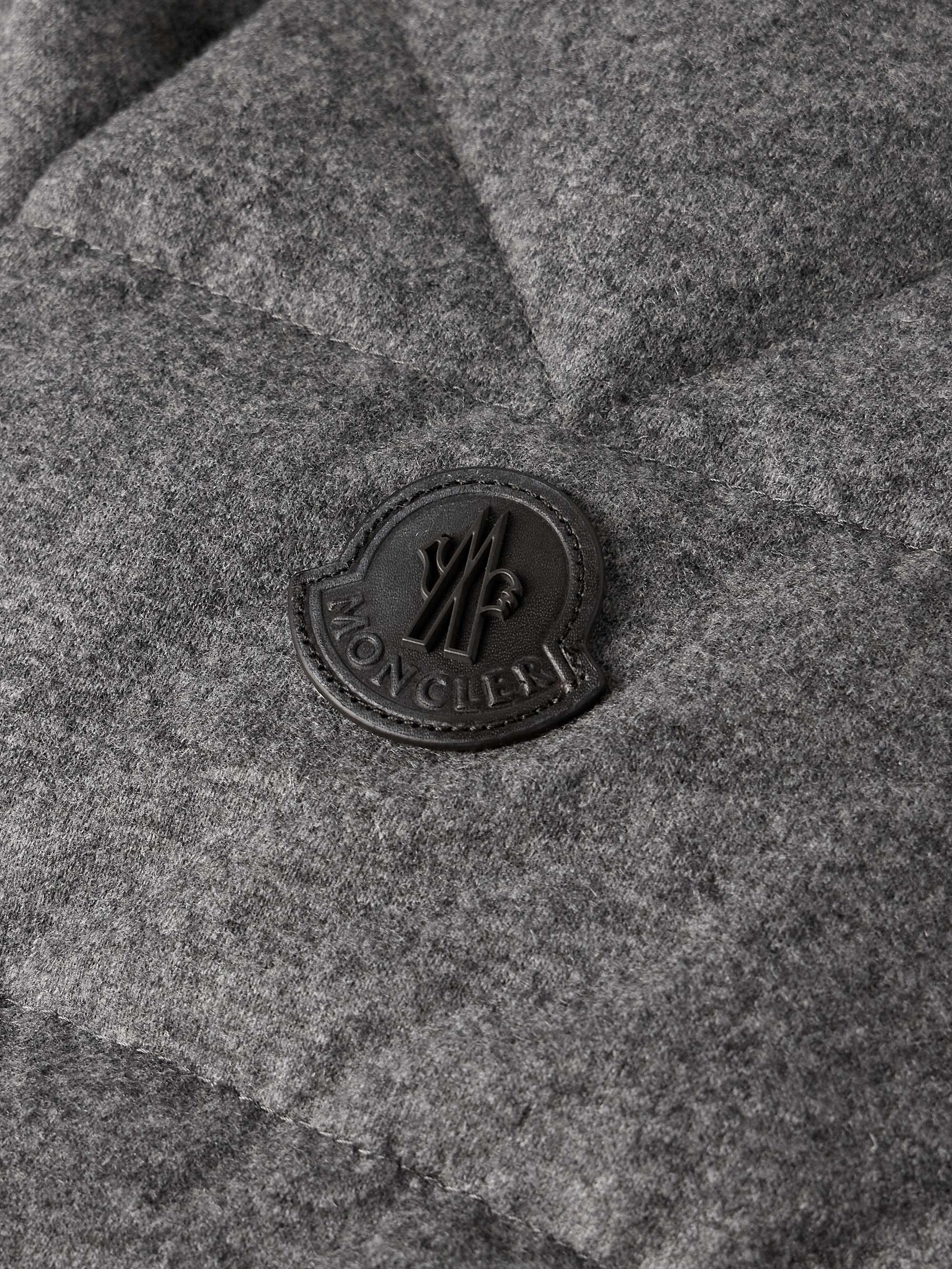 Todorka Logo-Appliqued Quilted Cashmere-Blend Down Jacket view
