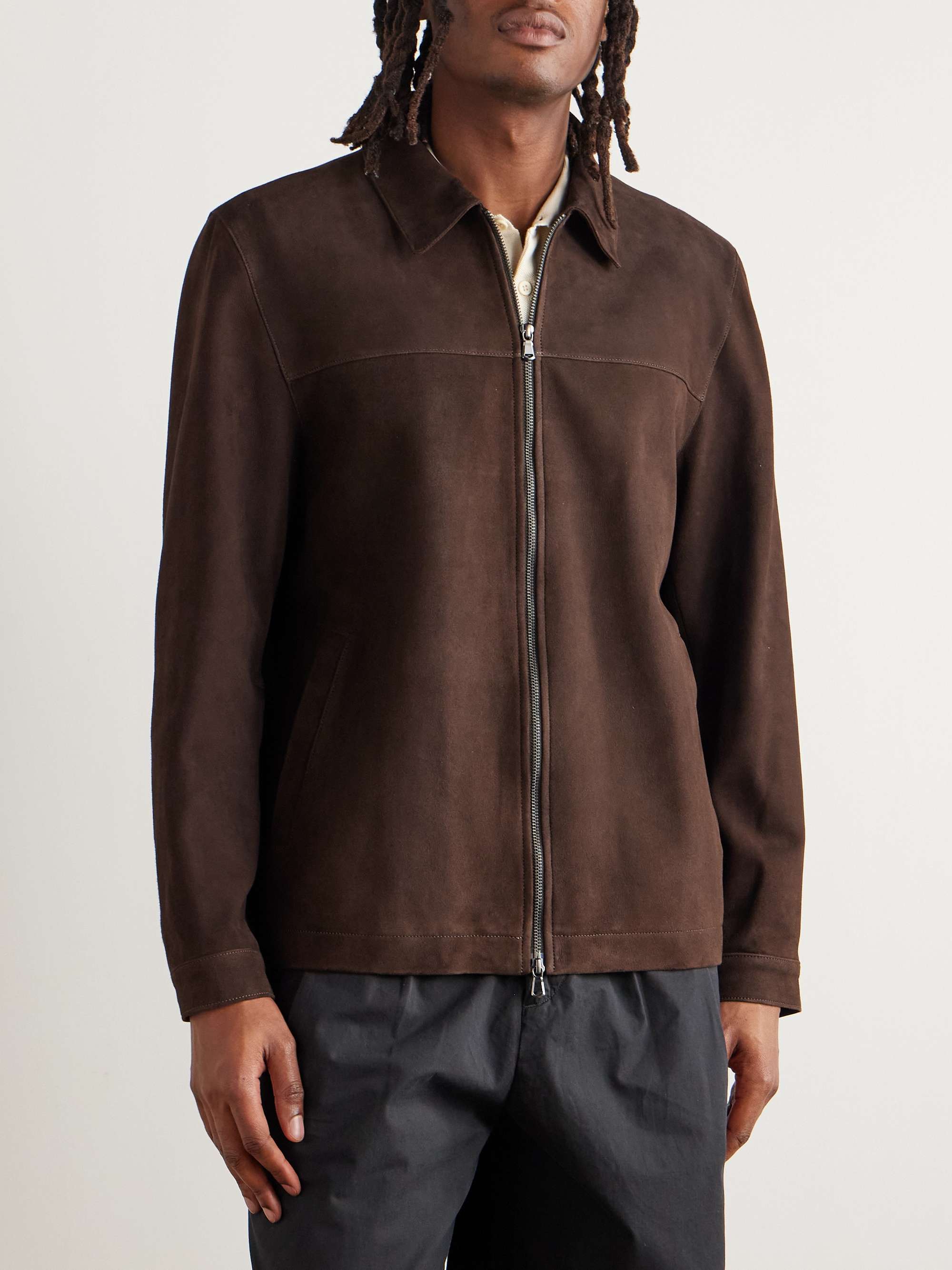Suede Harrington Jacket view