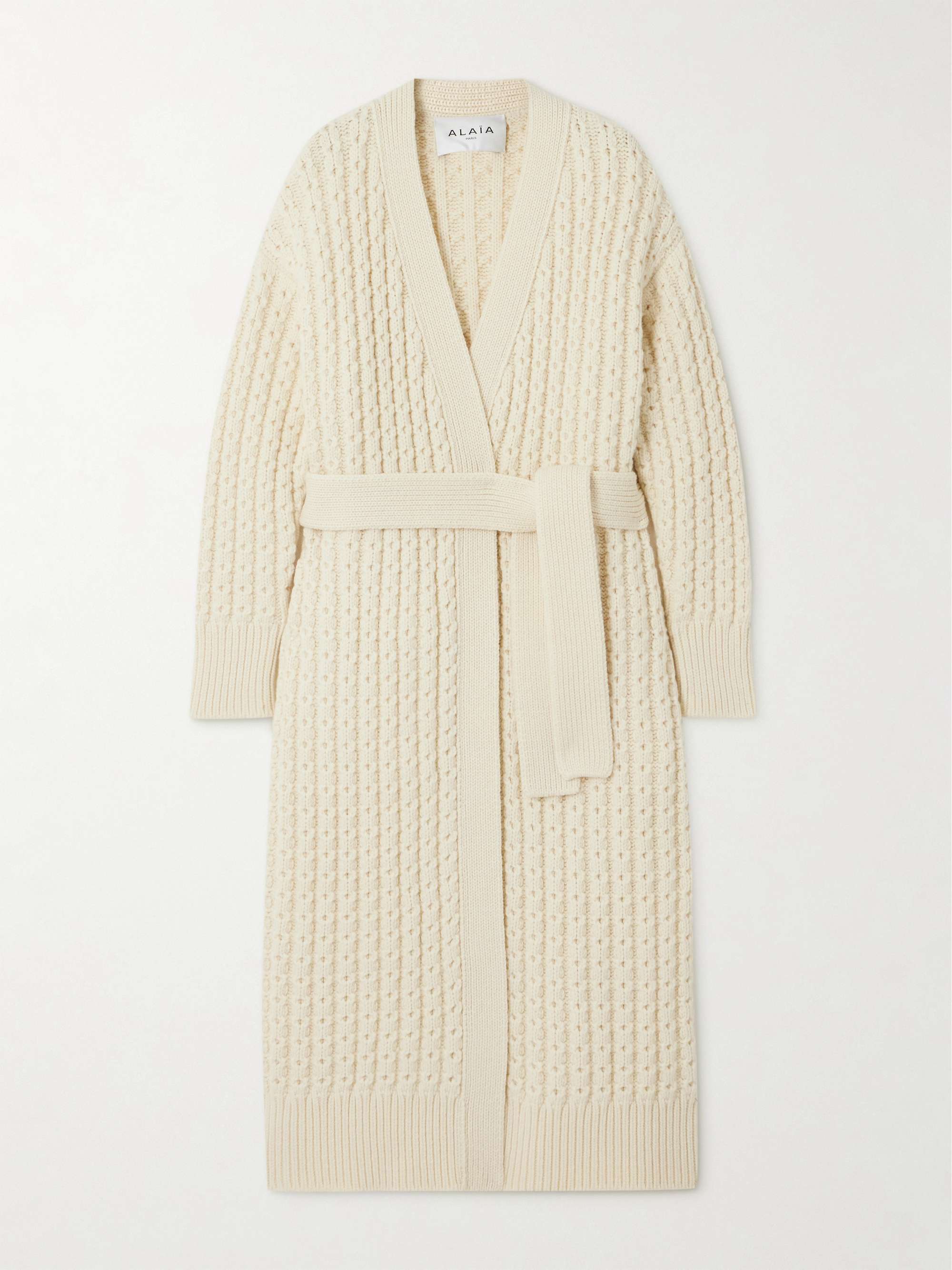 Oversized wool cardigan view