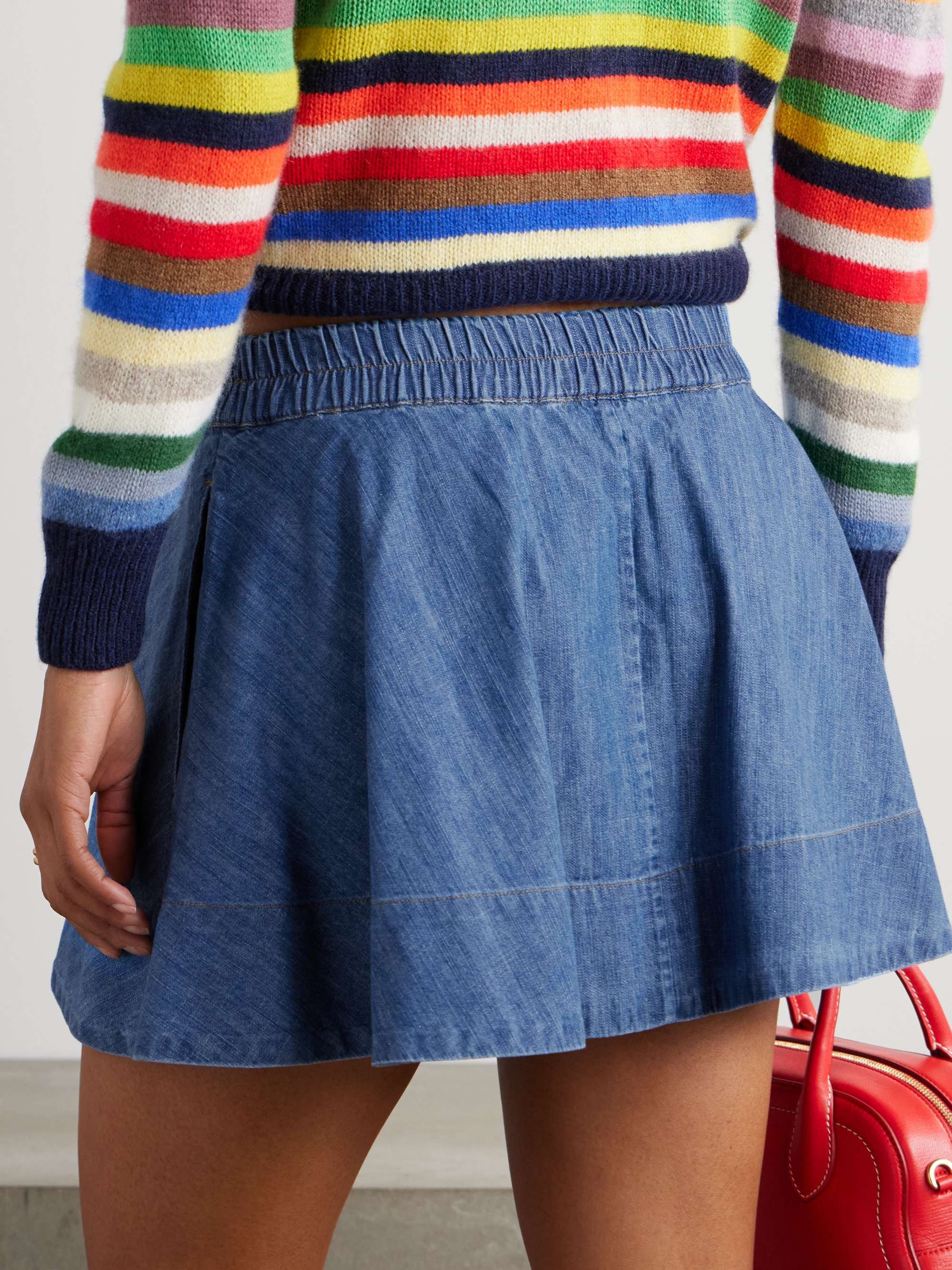 Lina denim mini skirt view