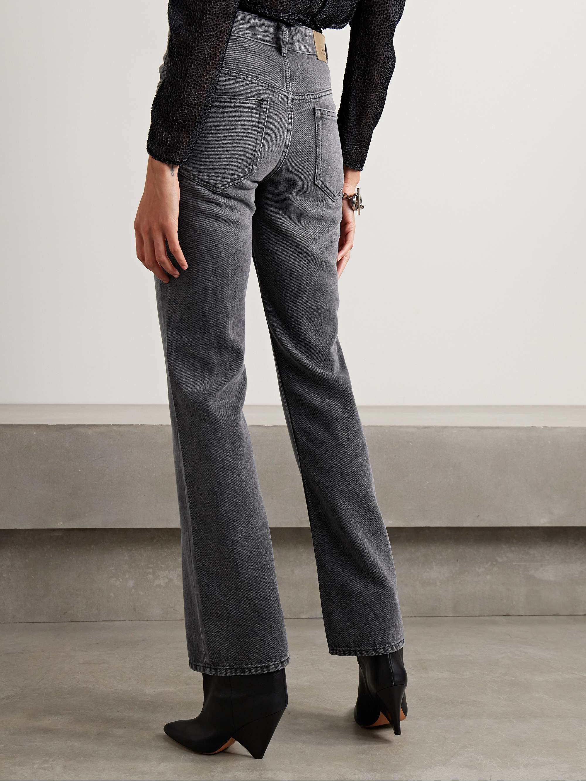 Belvira high-rise straight-leg jeans view