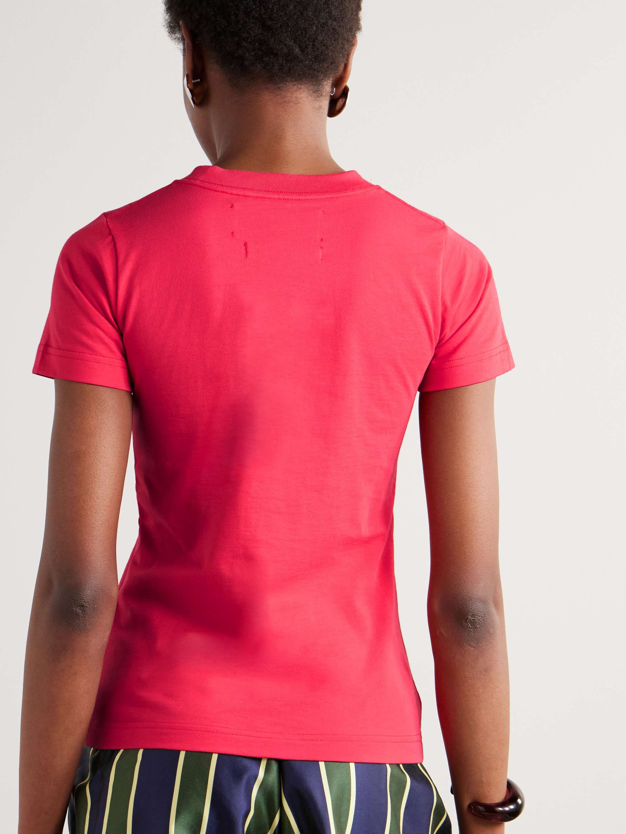 Camelot printed organic cotton-jersey T-shirt view