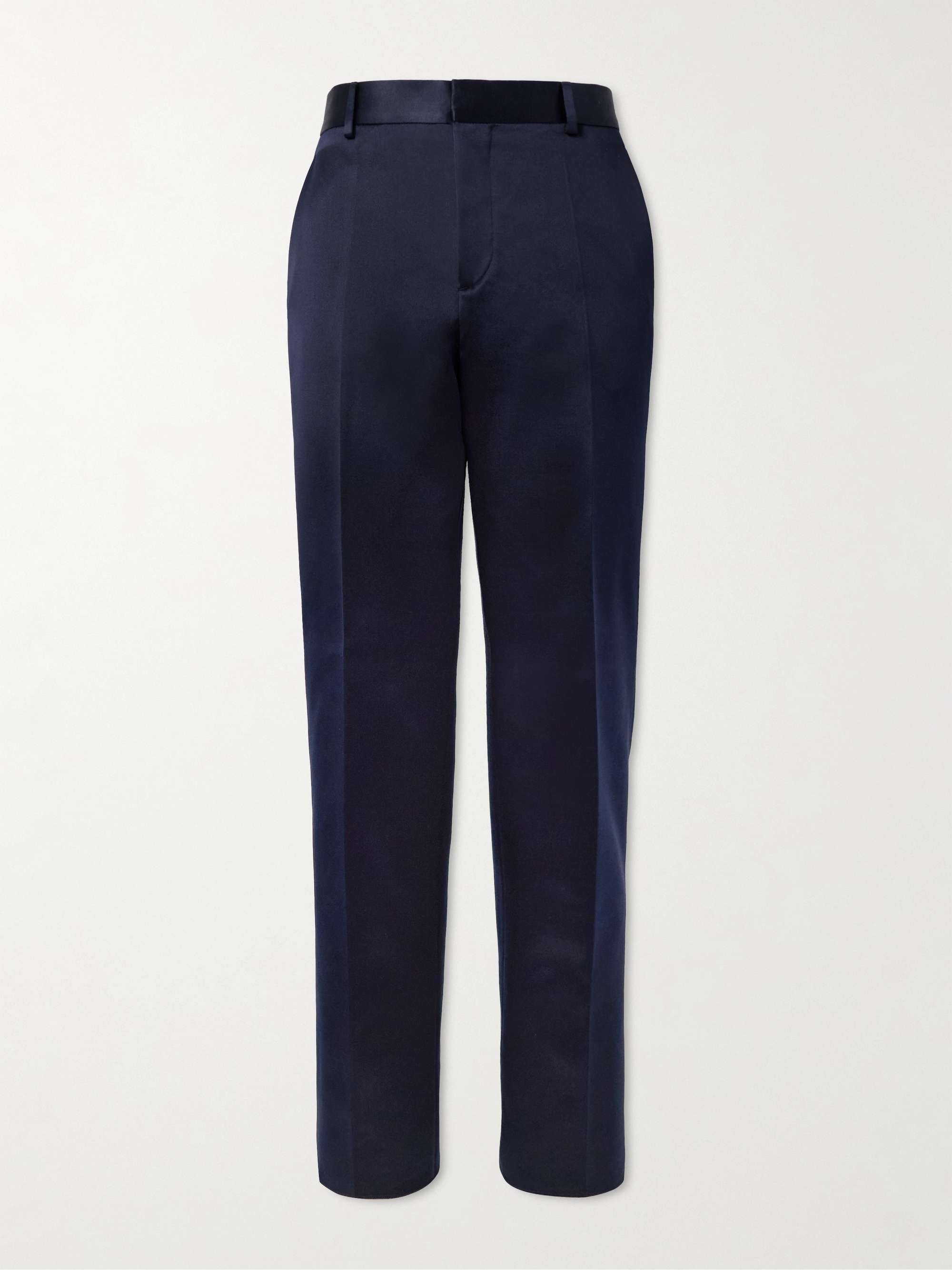 Tapered Silk-Satin Trousers view