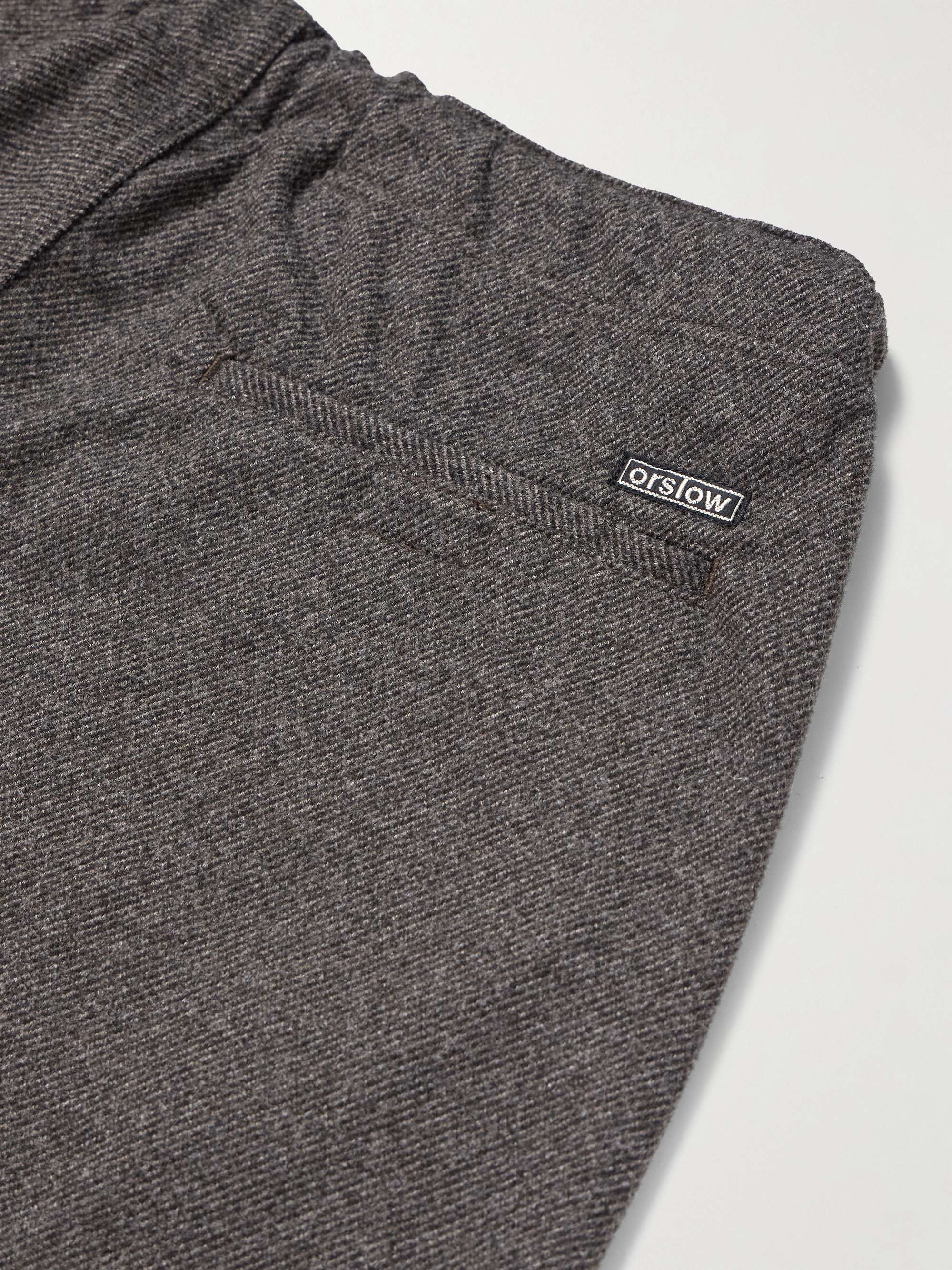 New Yorker Straight-Leg Tweed Drawstring Trousers view
