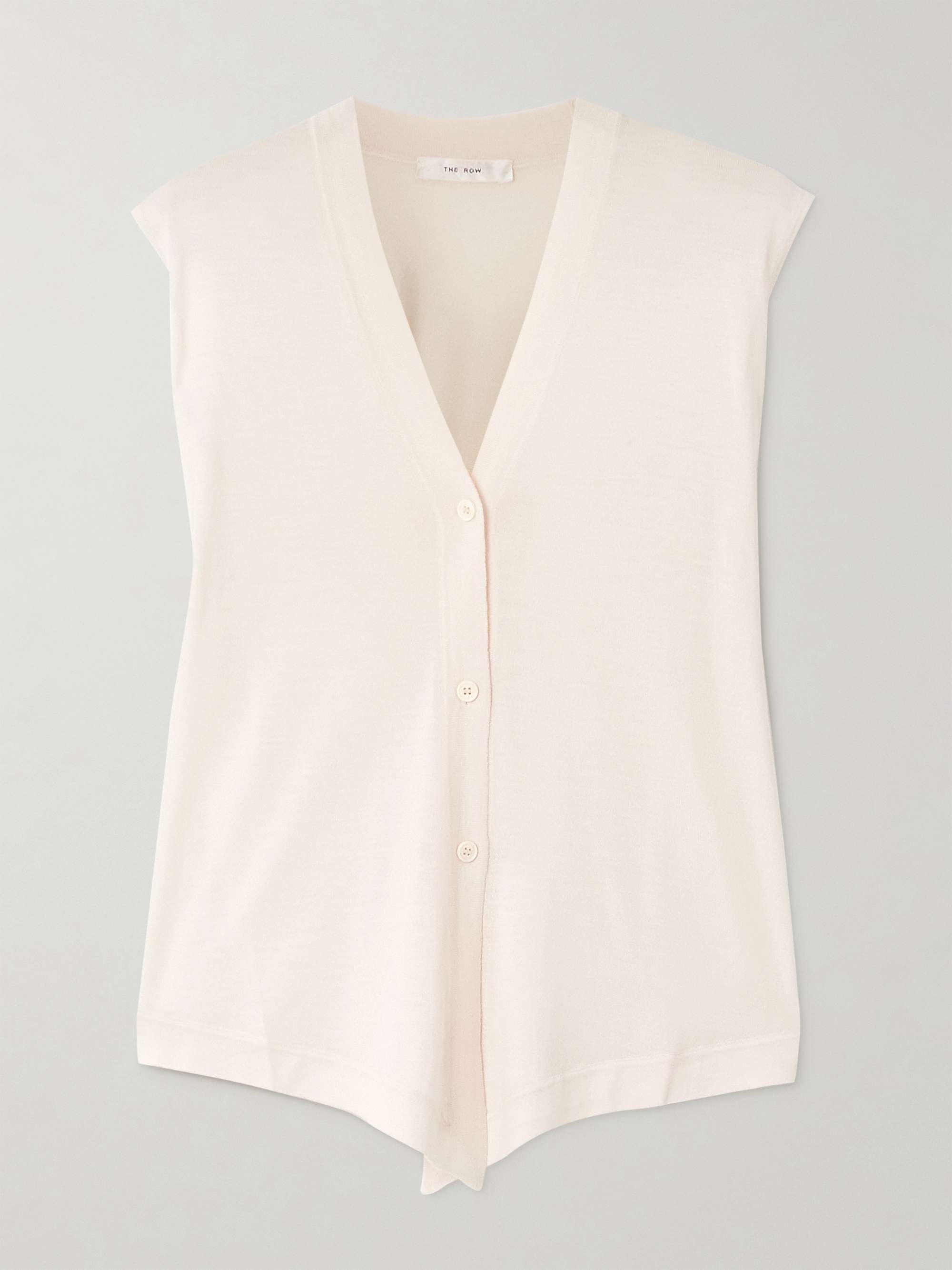 Harrell wool-jersey vest view