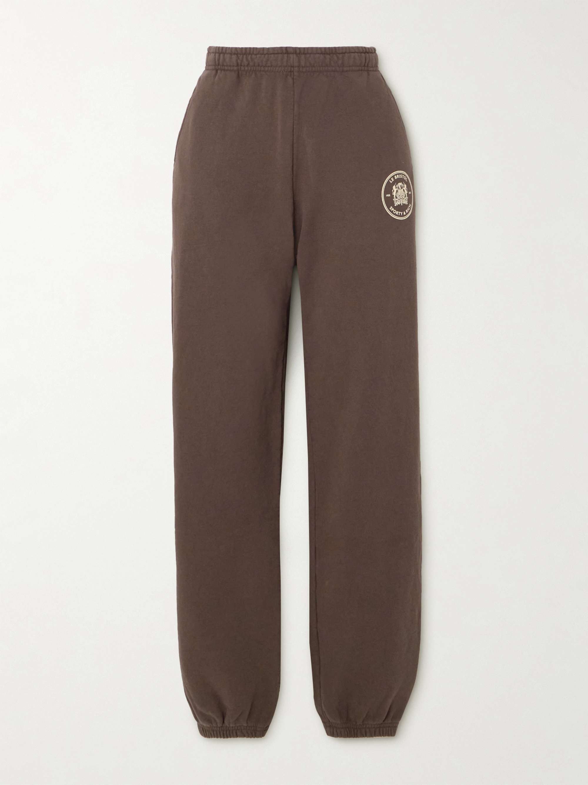 + Le Bristol Paris Crest printed cotton-jersey sweatpants view