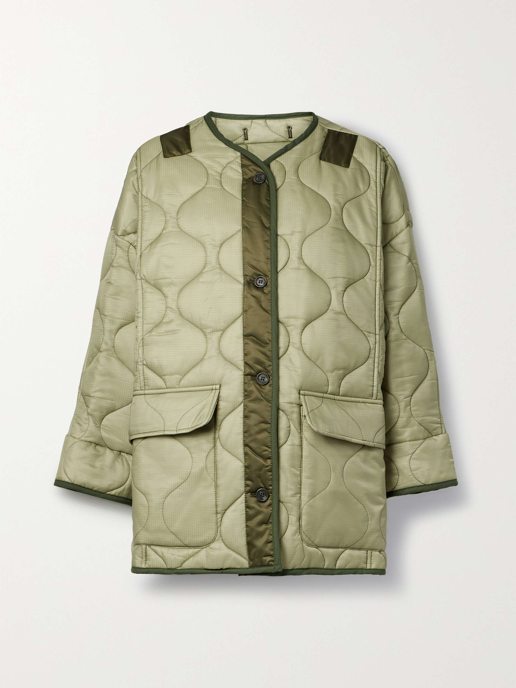 Quilted padded ripstop jacket view