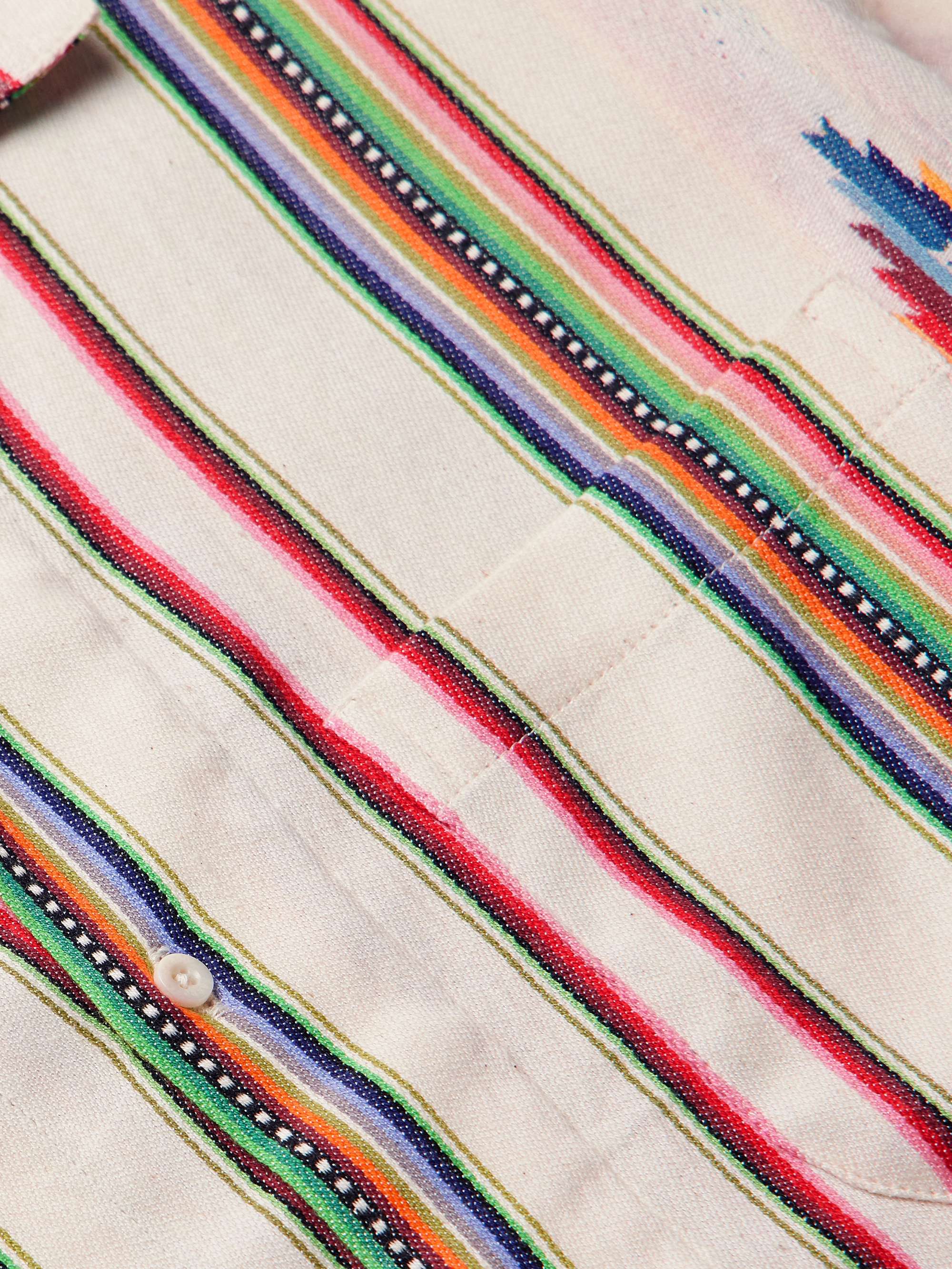 Lamar Convertible-Collar Cotton-Jacquard Shirt view