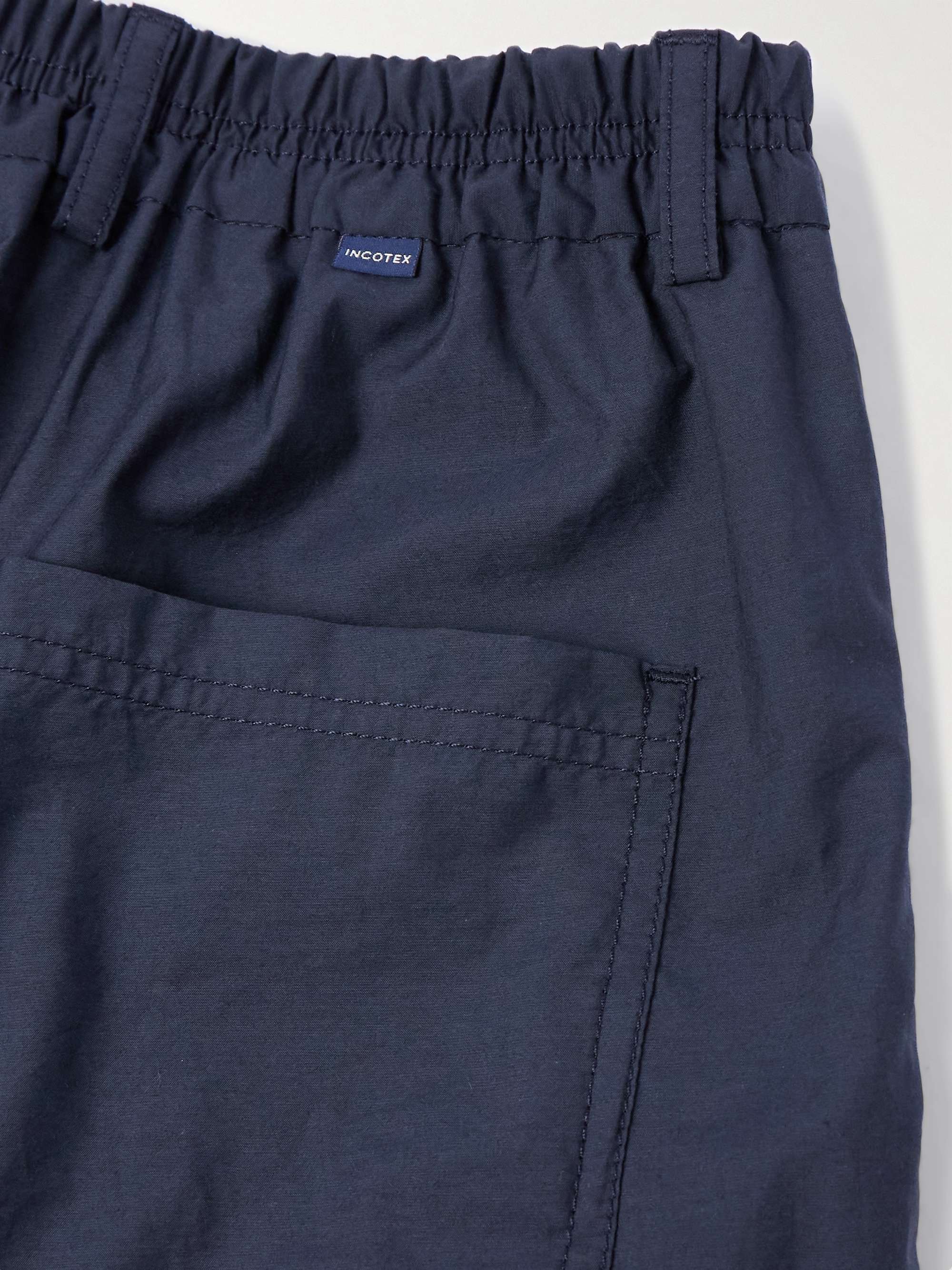 Teknosartorial Wide-Leg Cotton-Blend Shorts view