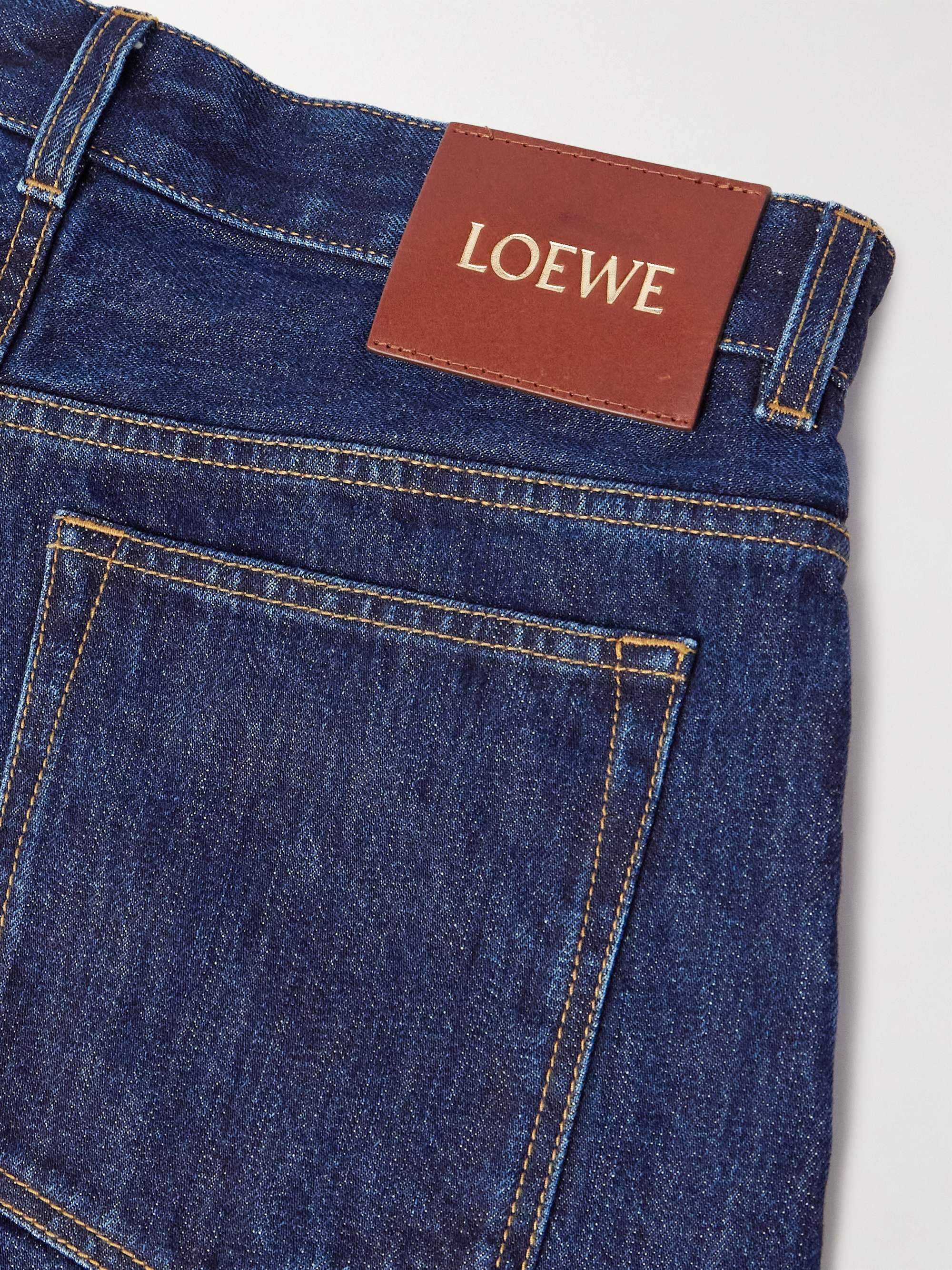 Wide-Leg Logo-Appliquéd Jeans view