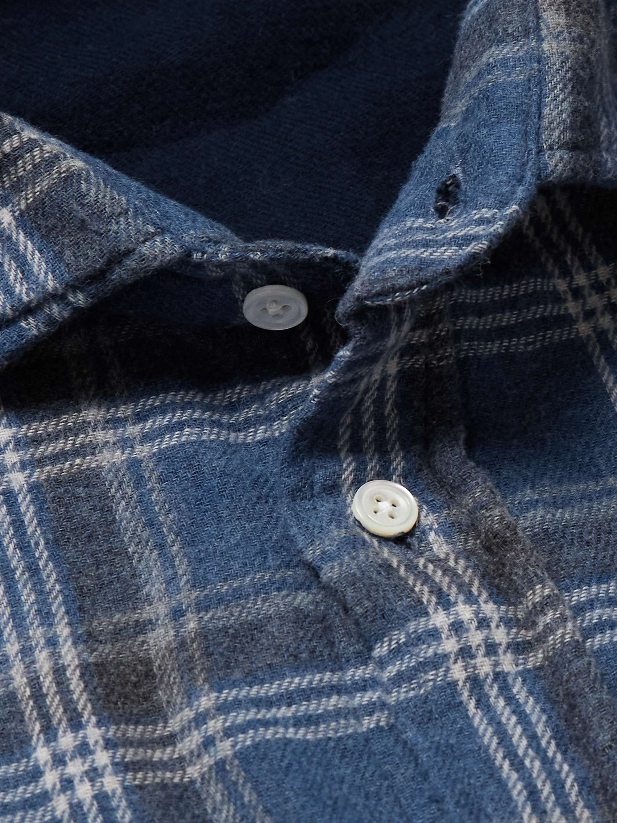 Paul Checked Cotton-Flannel Shirt view