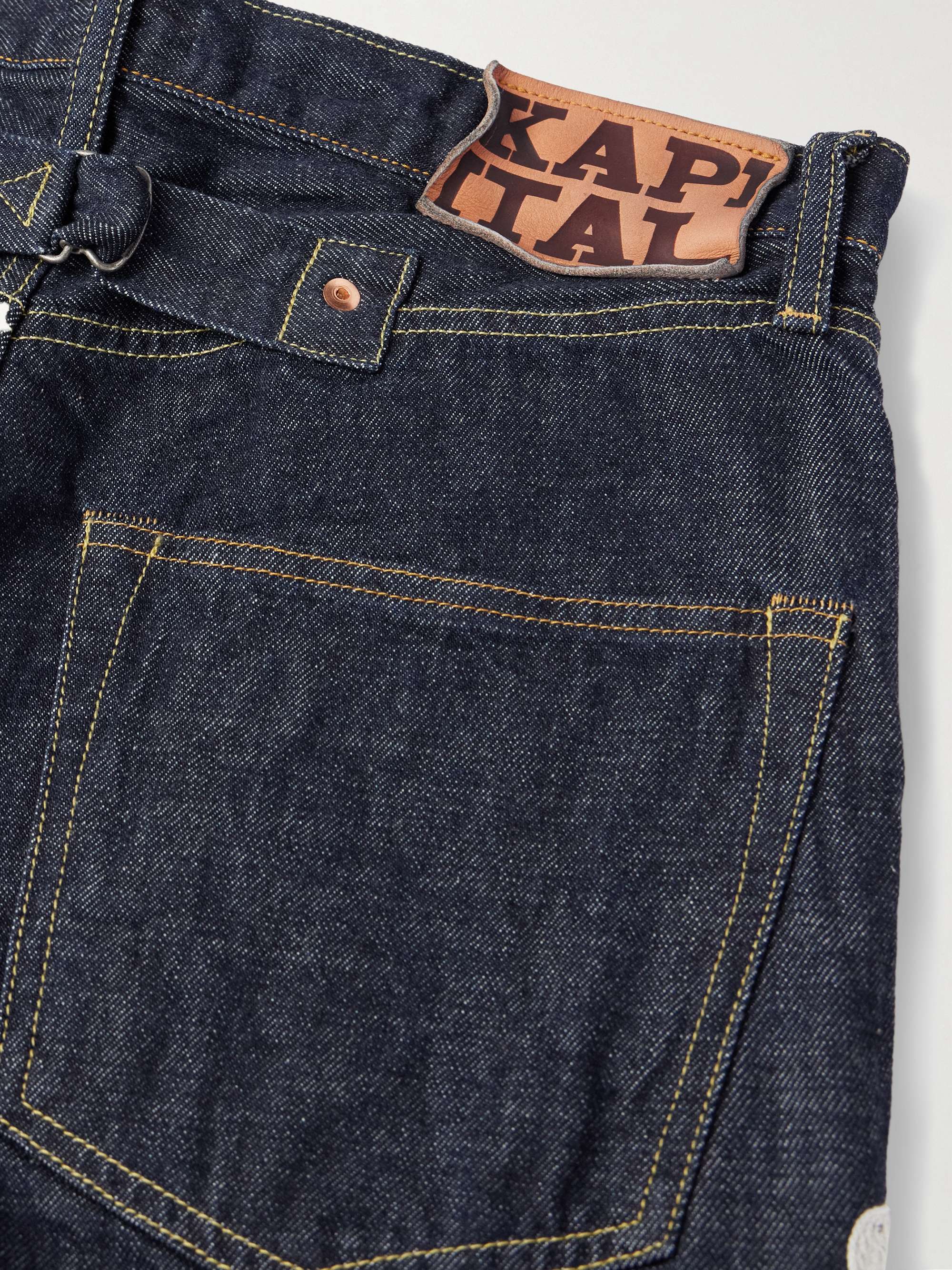 Okagilly Slim-Fit Crochet-Trimmed Jeans view