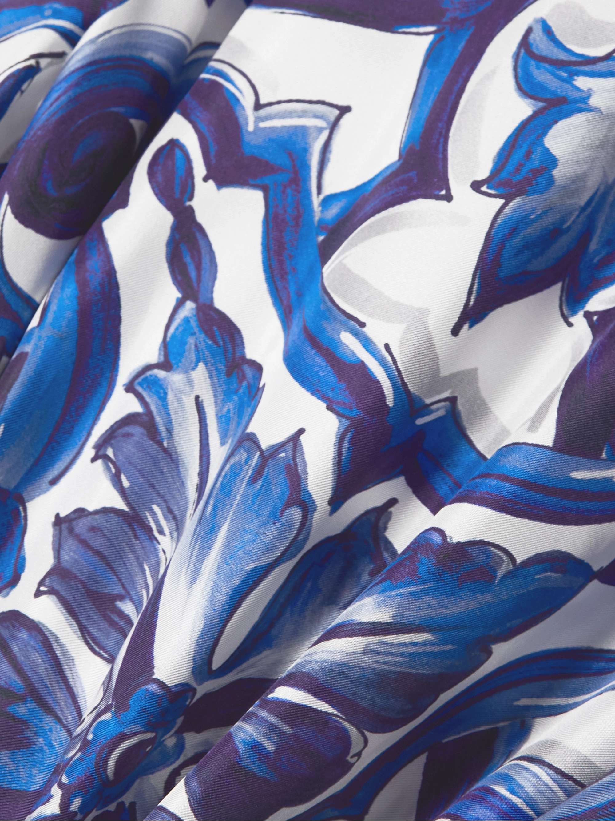 Maiolica printed silk-satin shirt view
