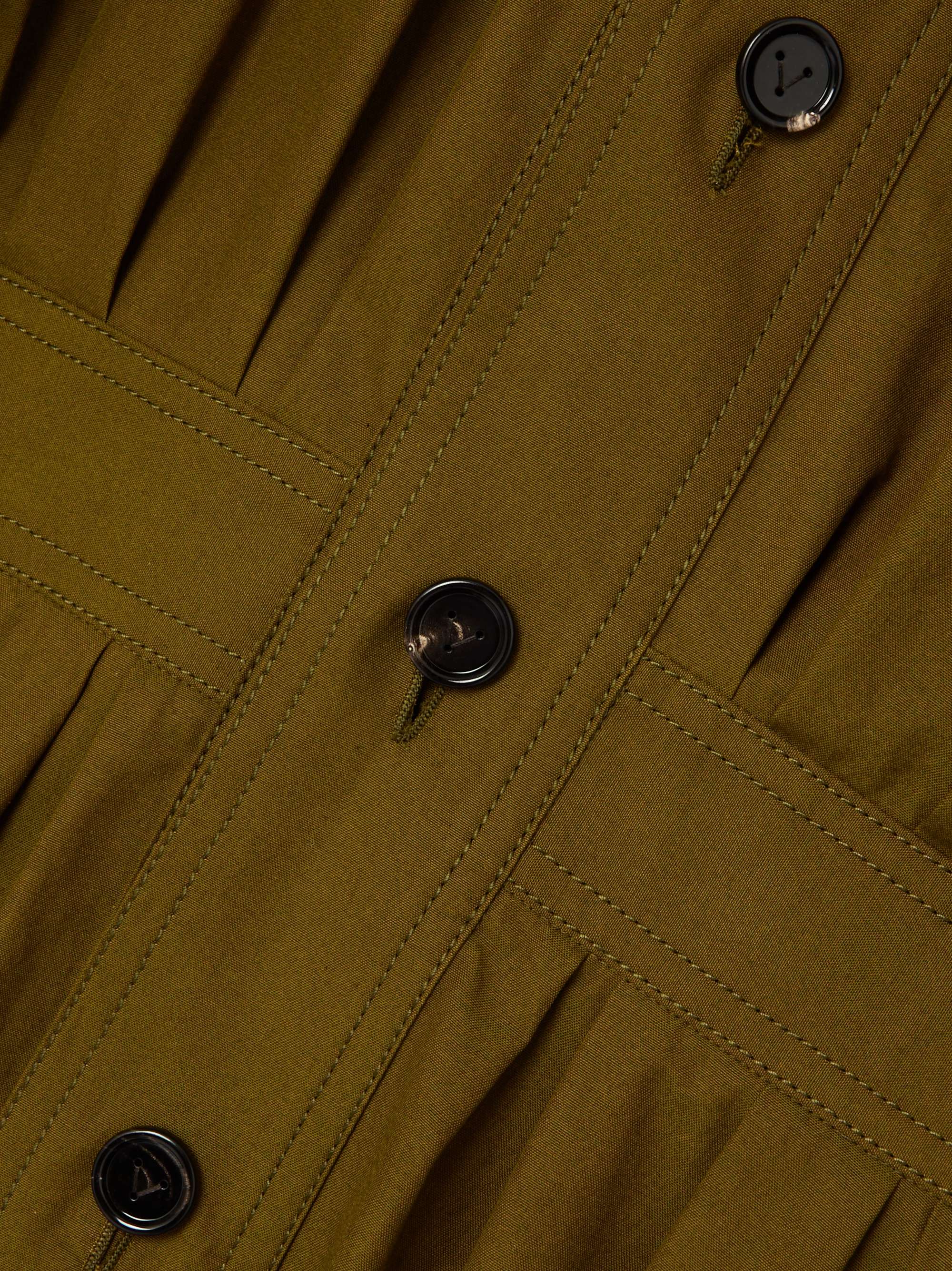 Cotton-canvas midi dress view
