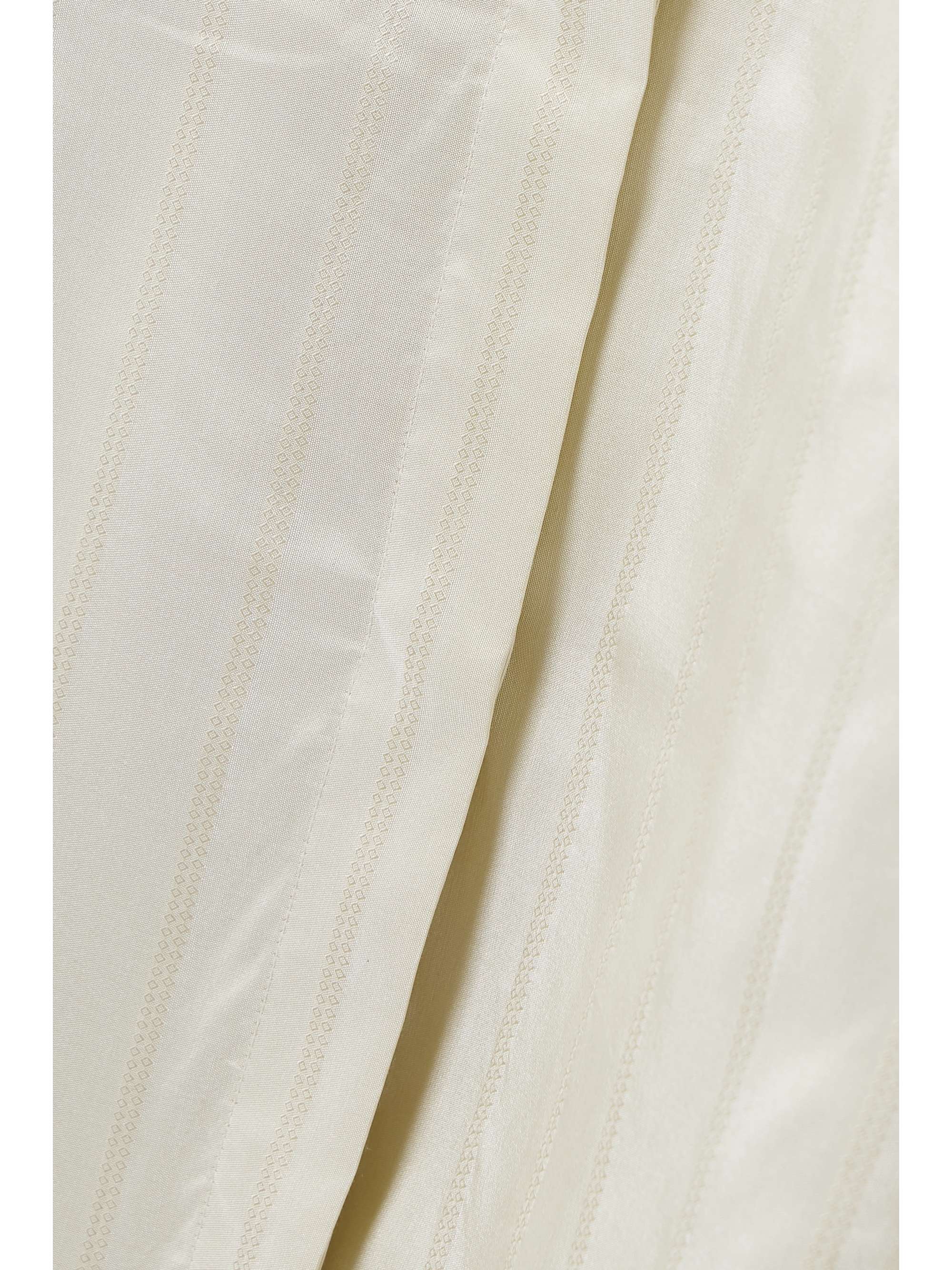 Nomoon oversized embroidered striped silk shirt view