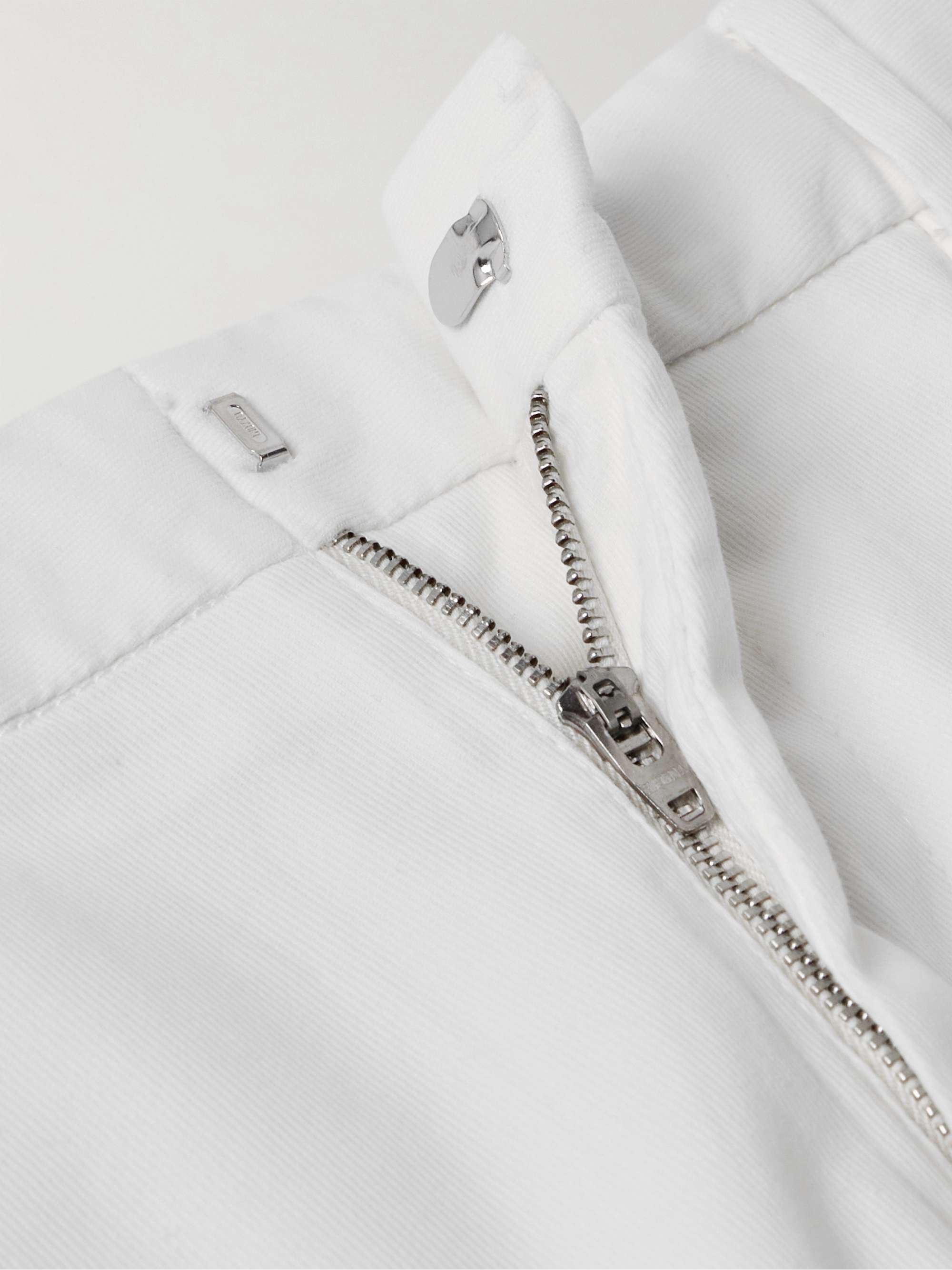 Easy Straight-Leg Garment-Dyed Cotton-Blend Chinos view