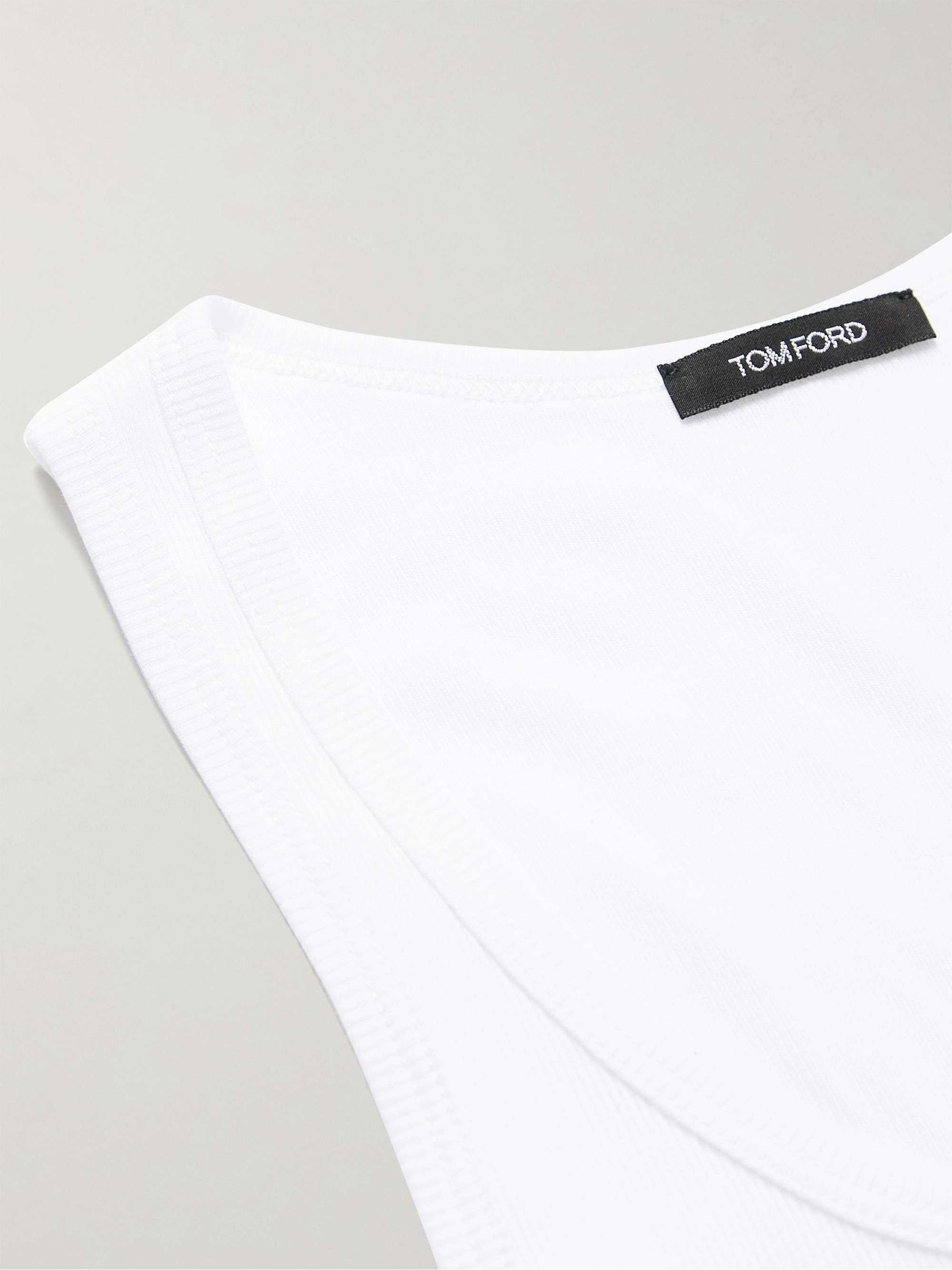 Ribbed Cotton and Modal-Blend Tank Top view